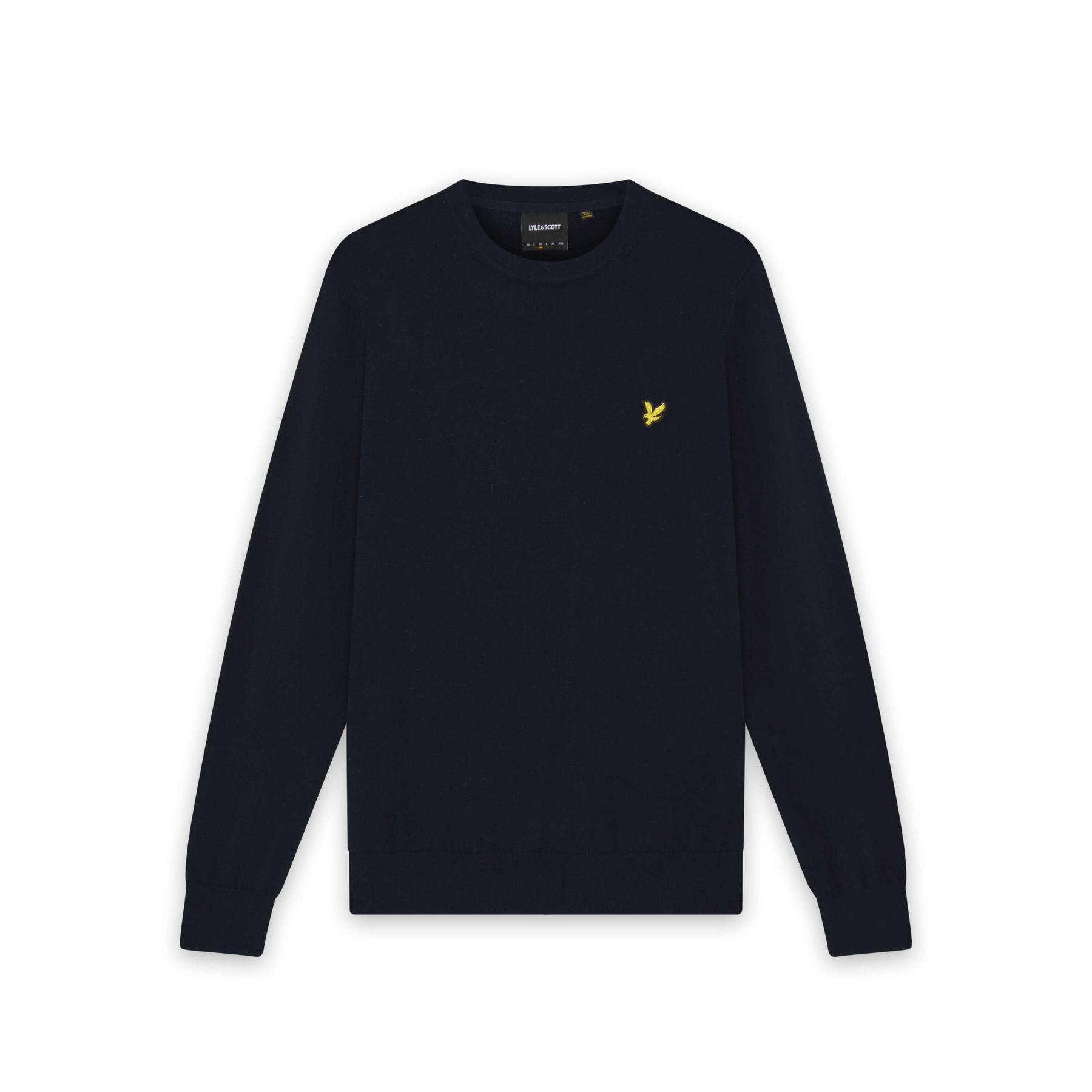 5059775852746 - Pullover mit Rundhalsausschnitt aus Merino-Baumwolle Lyle & Scott