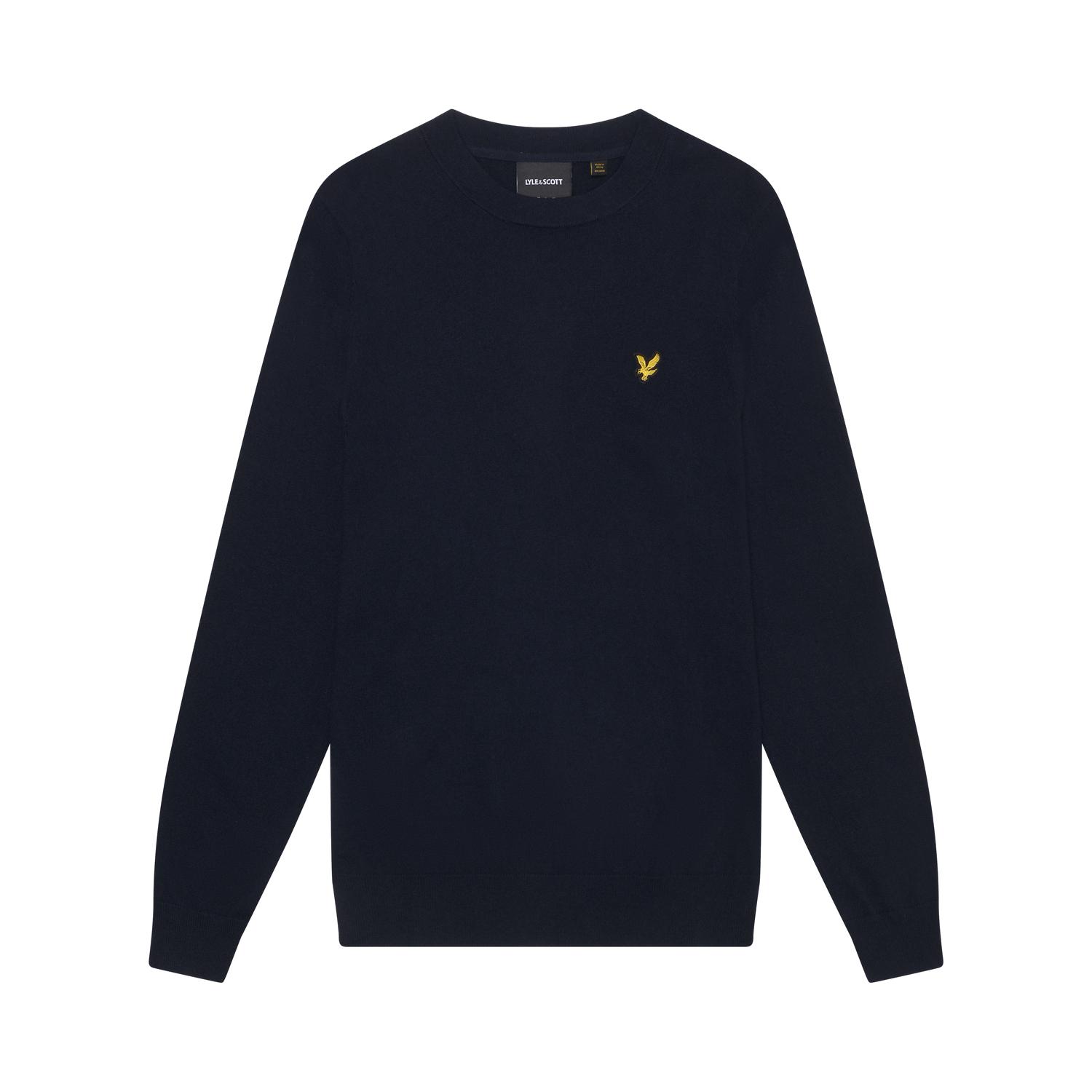 5059775852746 - Pullover mit Rundhalsausschnitt aus Merino-Baumwolle Lyle & Scott