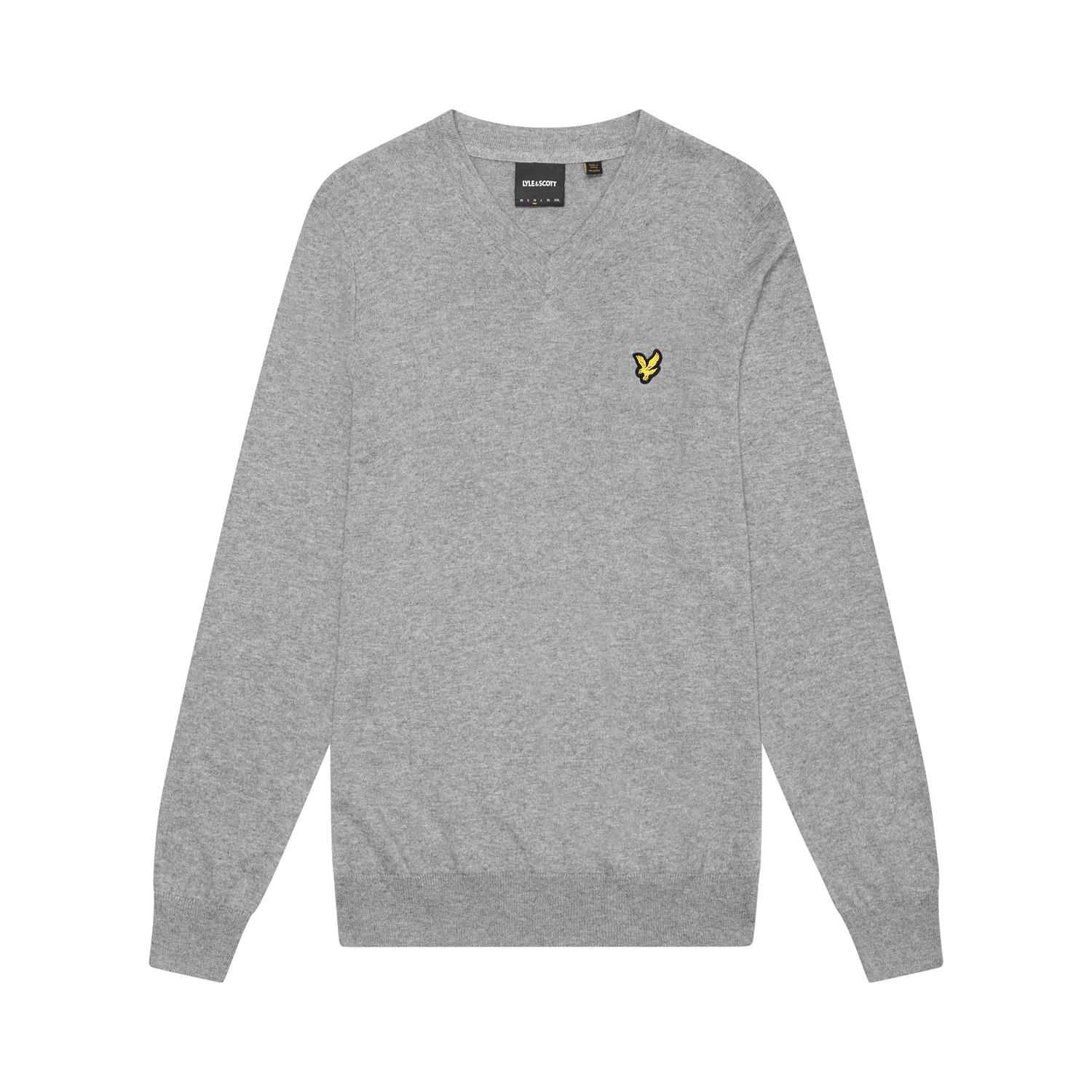 5059775756549 - Pull mit V-Ausschnitt aus Baumwolle und Merinowolle Lyle & Scott
