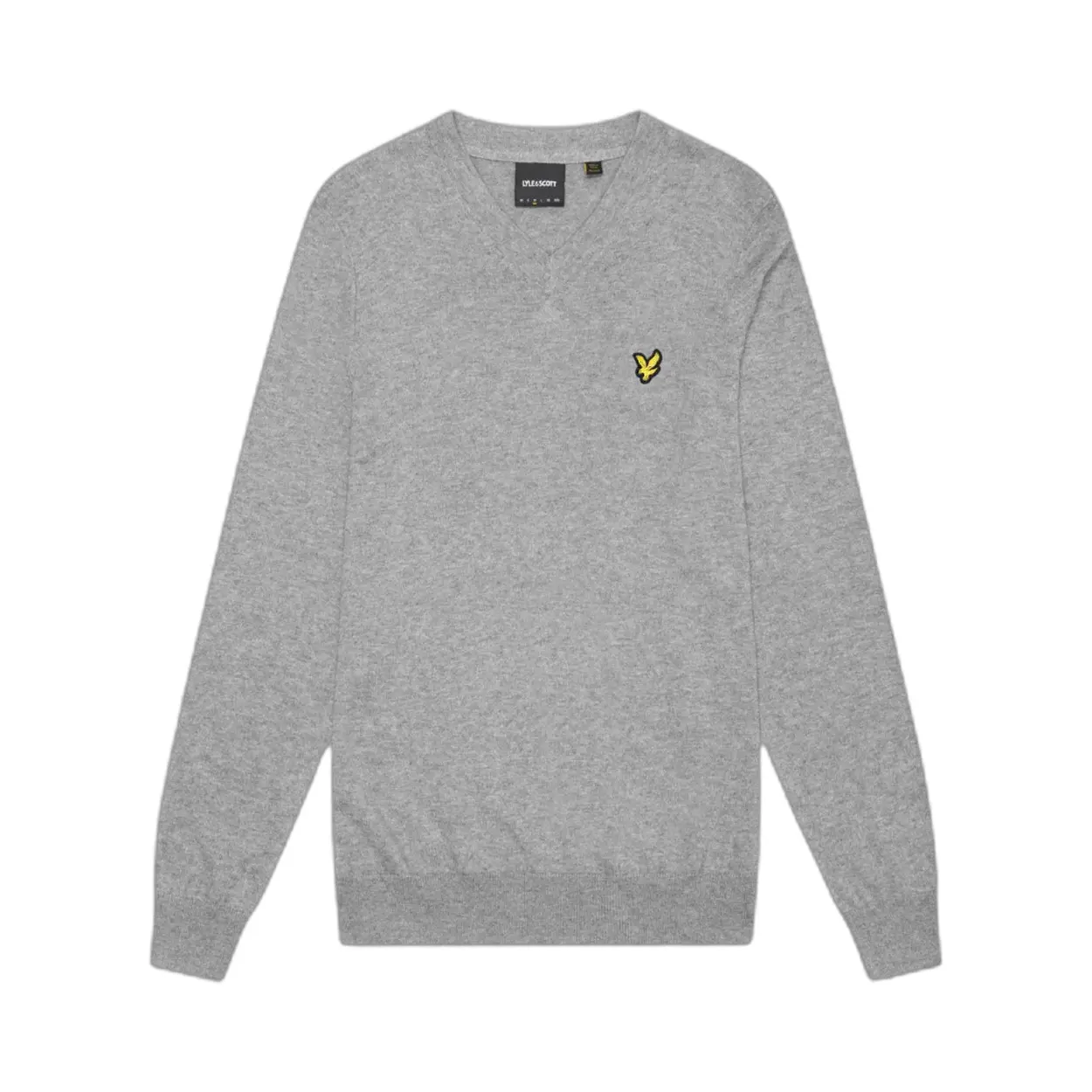 Maglione col V in lana merinos