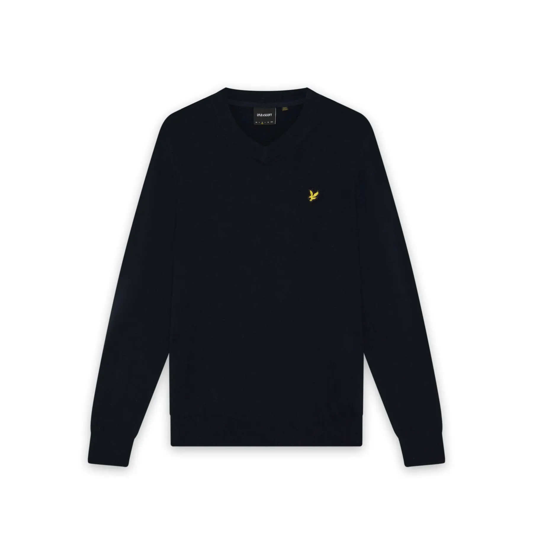 Maglia con scollo a V in cotone merino