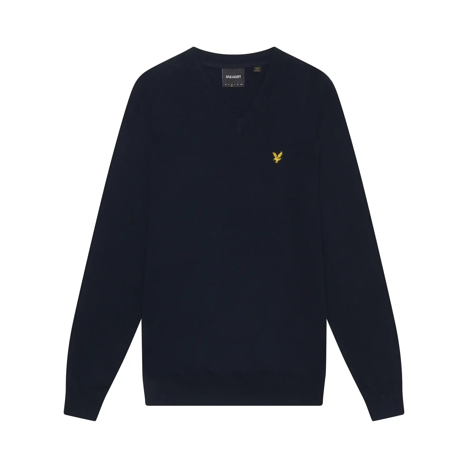 5059775850919 - Pullover mit V-Ausschnitt aus Merino-Baumwolle Lyle & Scott