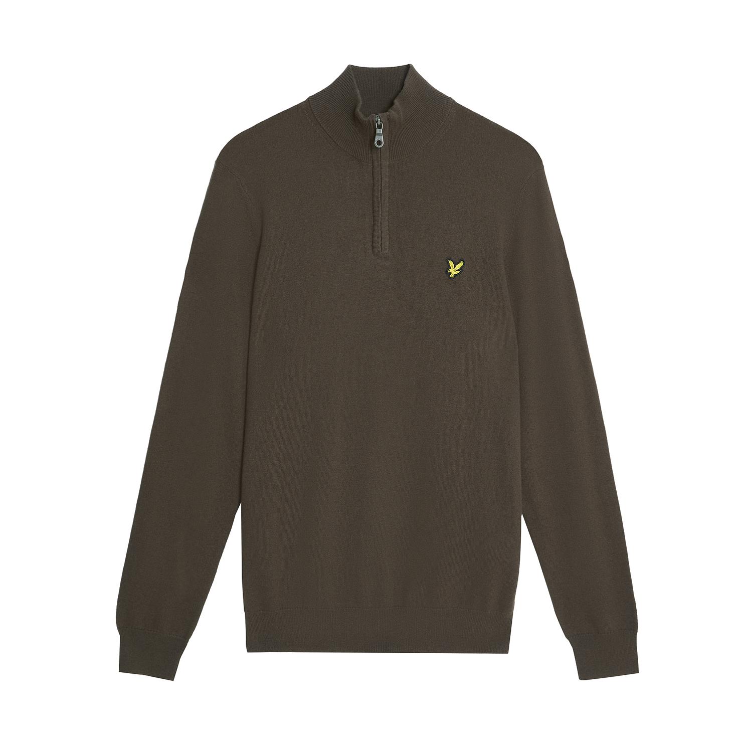 5059775764353 - Pullover aus Baumwolle und Merinowolle mit 1 4 Reißverschluss Lyle & Scott