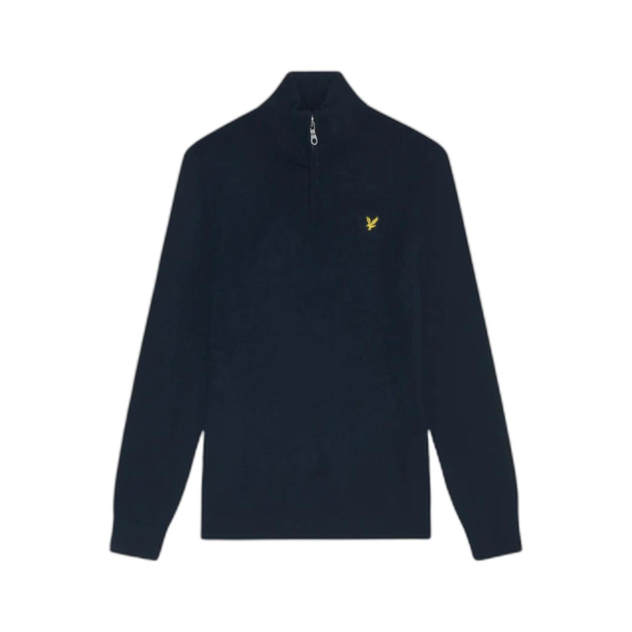 5059775851282 - Pullover aus Baumwolle und Merinowolle mit 1 4 Reißverschluss Lyle & Scott