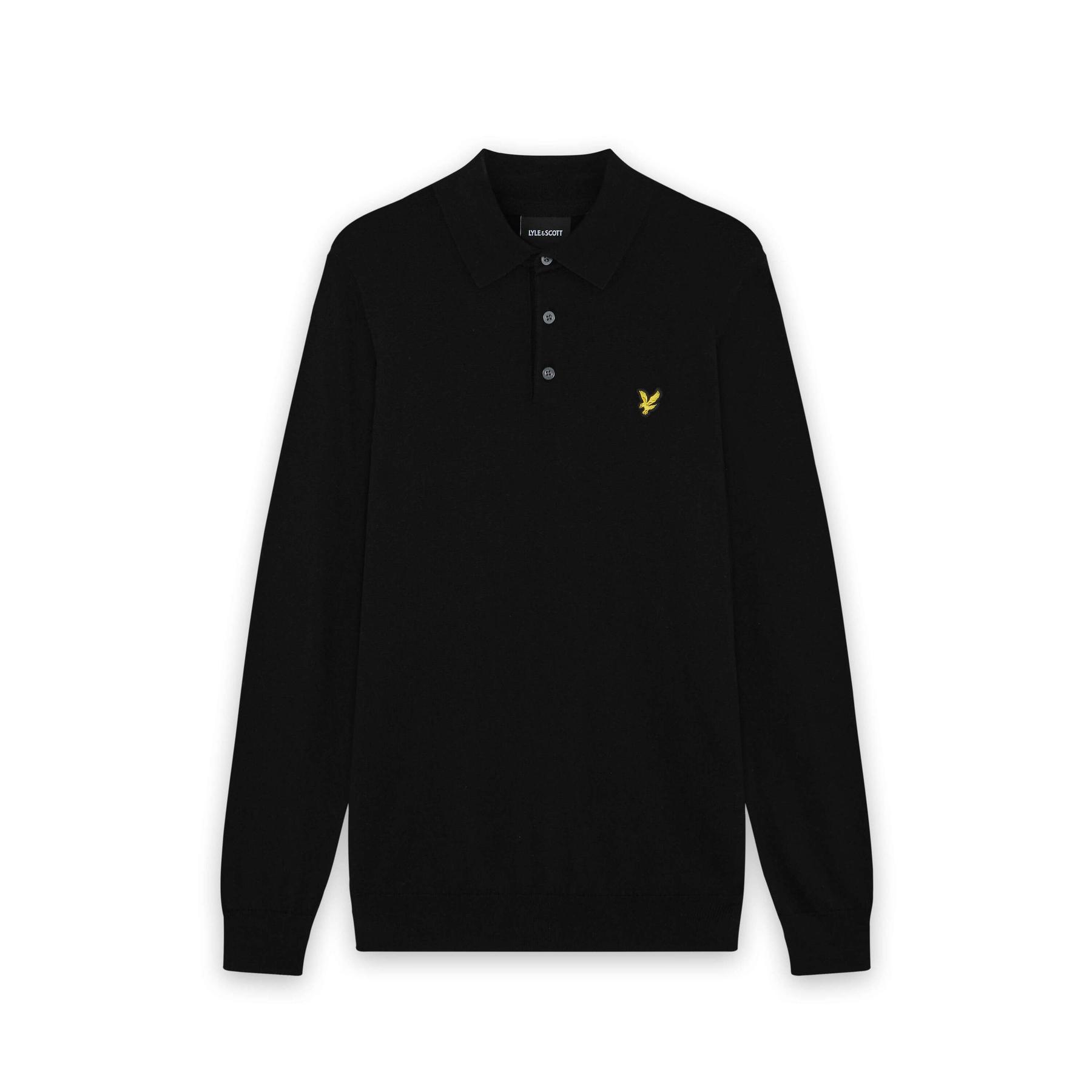 5059775850483 - Merino Langarm-Polo aus Baumwolle Lyle & Scott