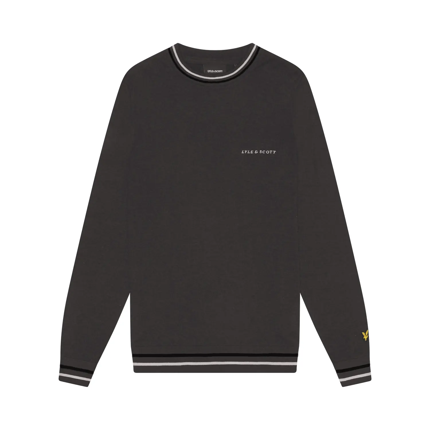 Maglione ricamata con scollo rotondo