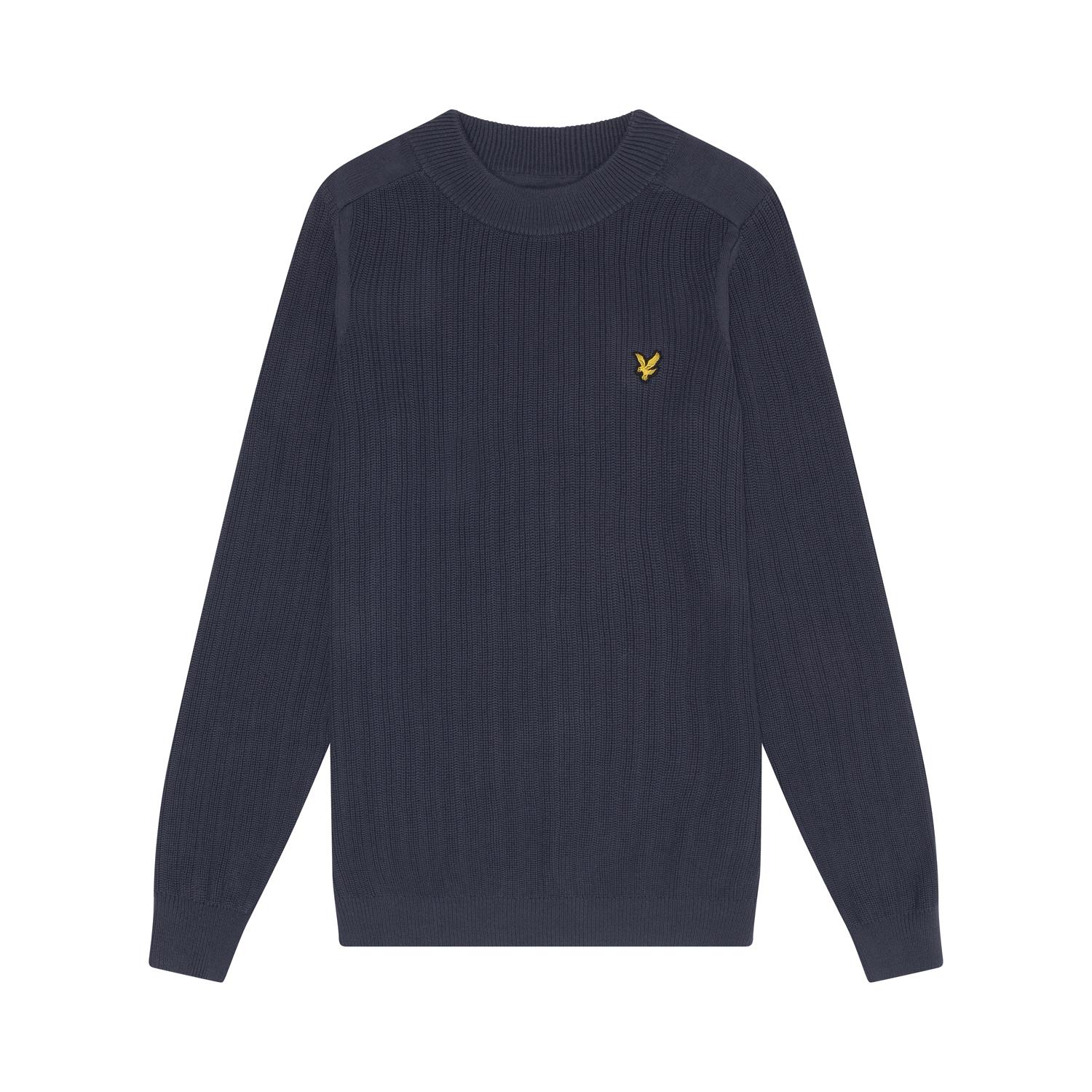 Maglione a collo alto a costine