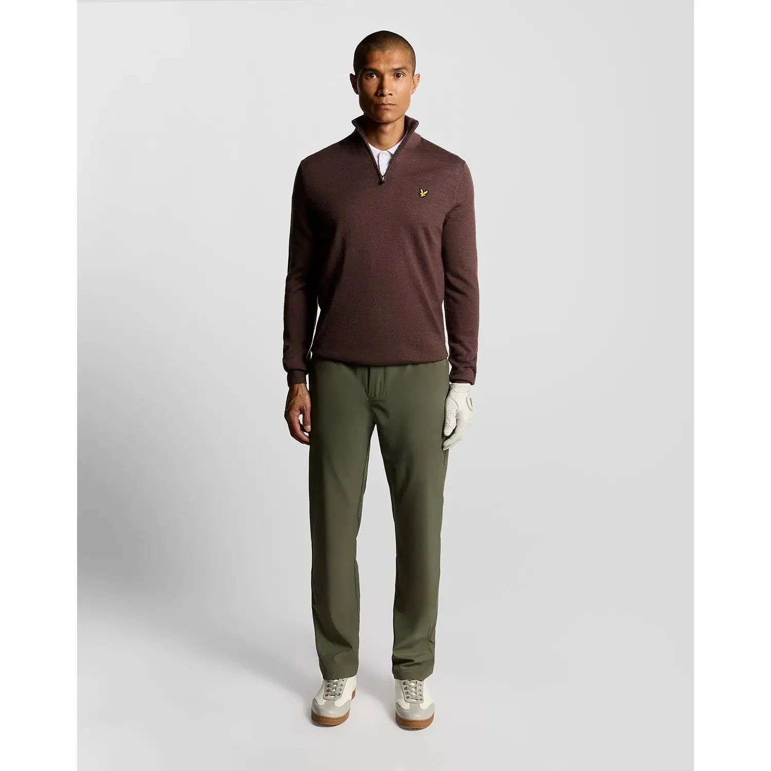 Merino wool 1/4 zip jumper Lyle & Scott | Golf and co