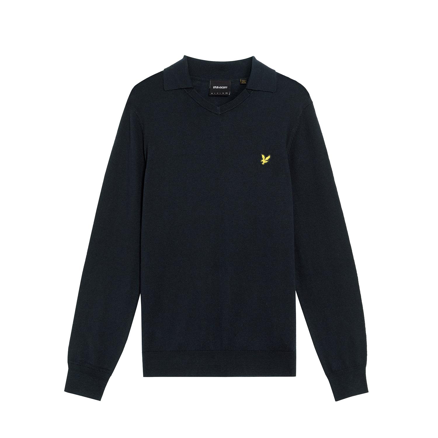 5059775908153 - Merino-Wollpullover mit Fußballkragen Lyle & Scott