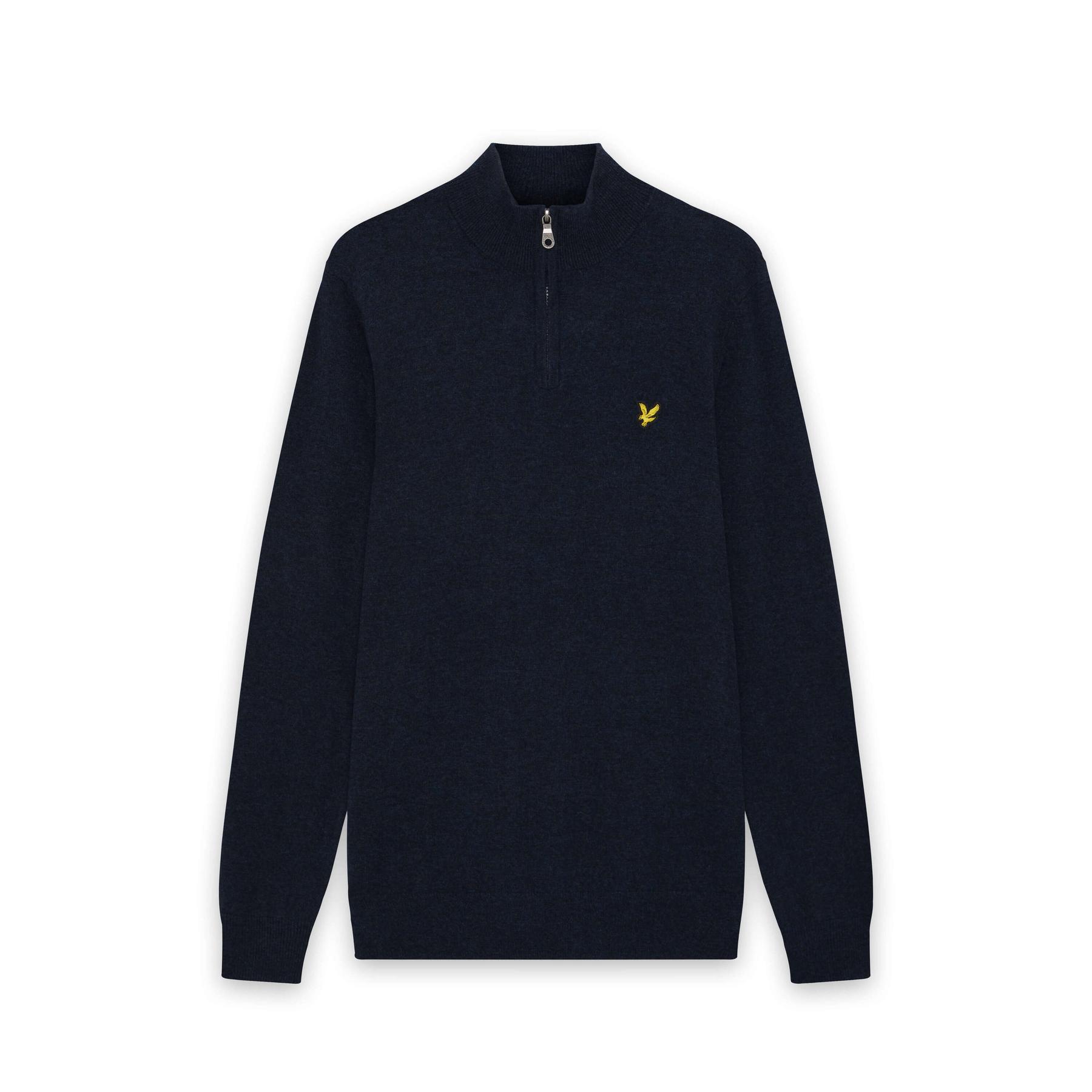 Maglione in lana d'agnello 1/4 zip  Blend
