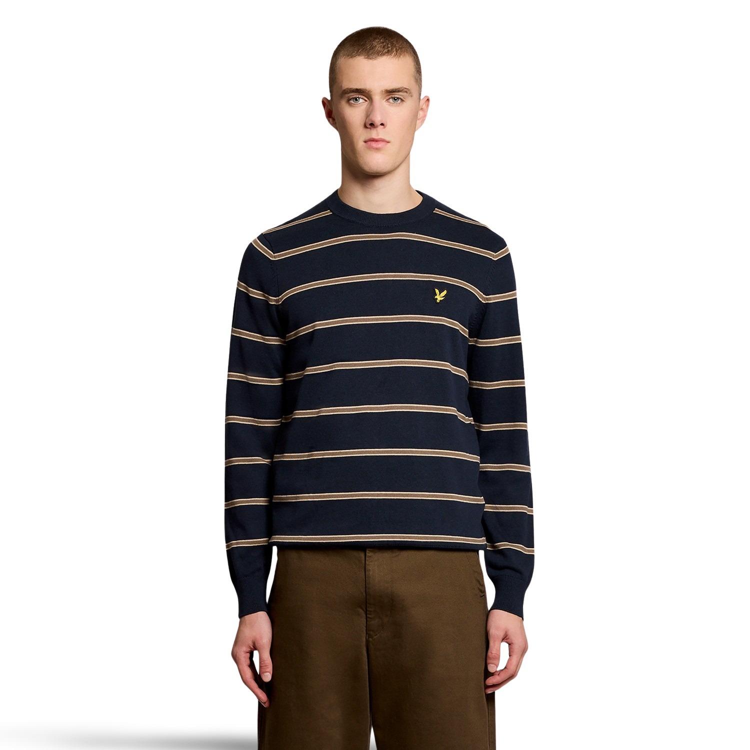 Maglione a righe in cotone