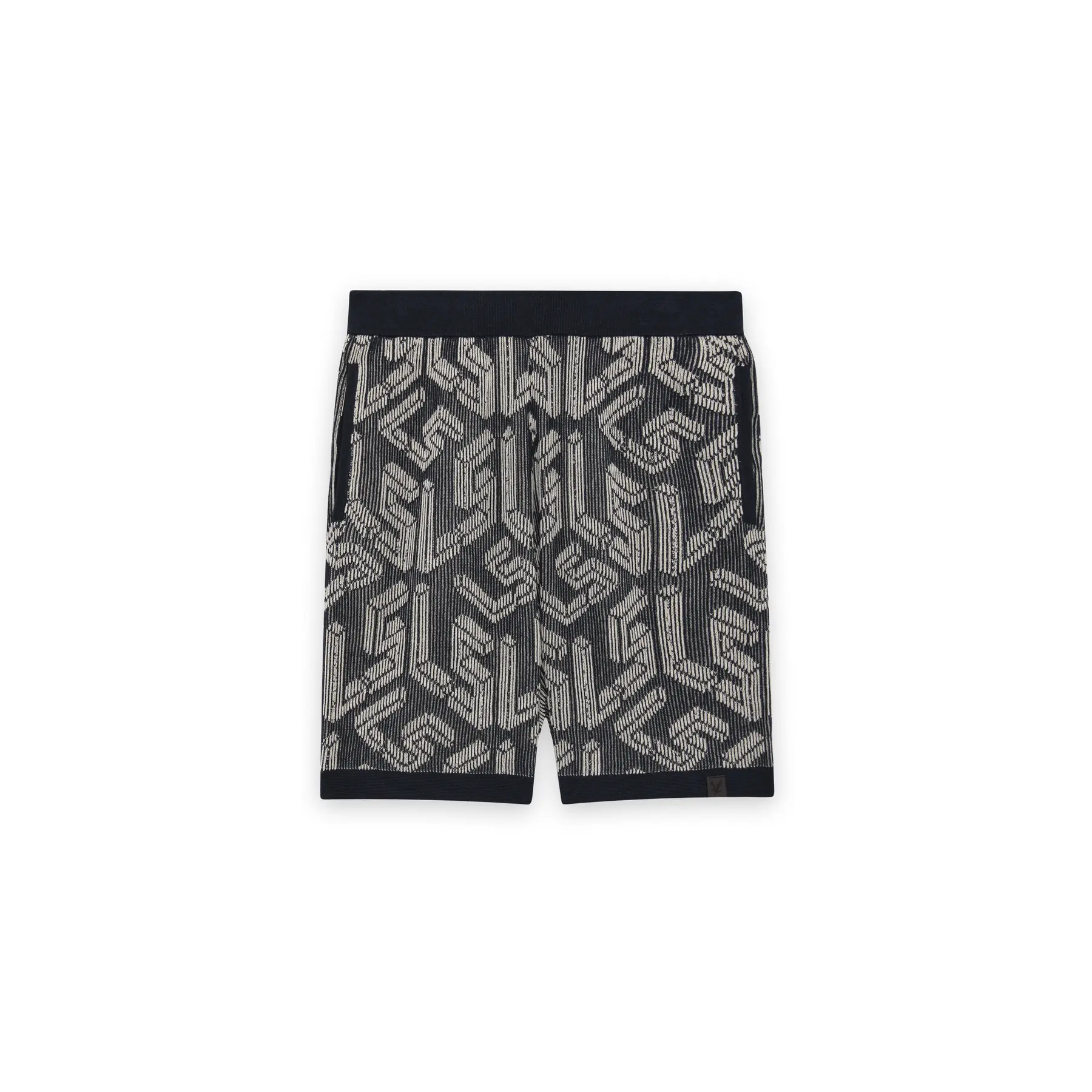 Ribbed short with emblem Lyle & Scott