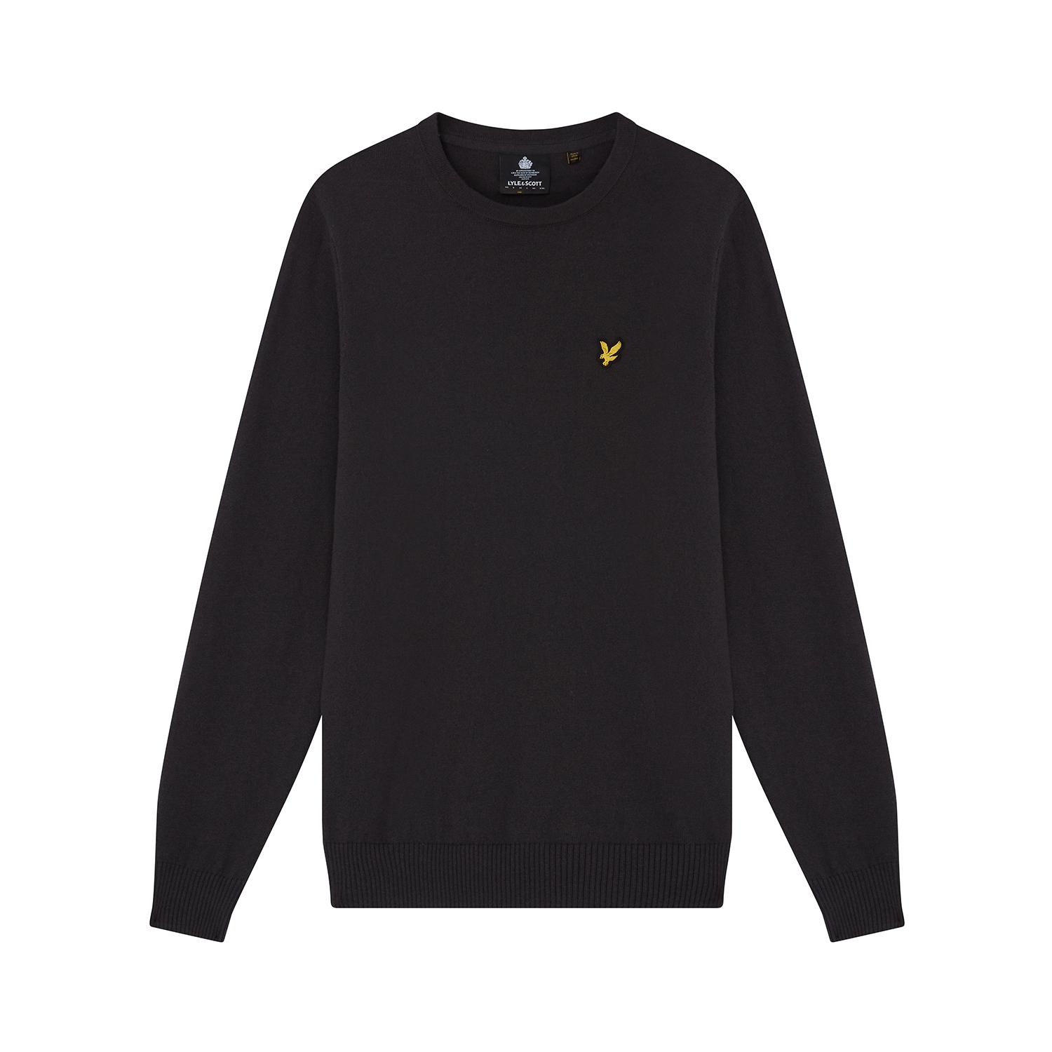 5059775256452 - Pullover mit Rundhalsausschnitt aus Merino-Baumwolle Lyle & Scott