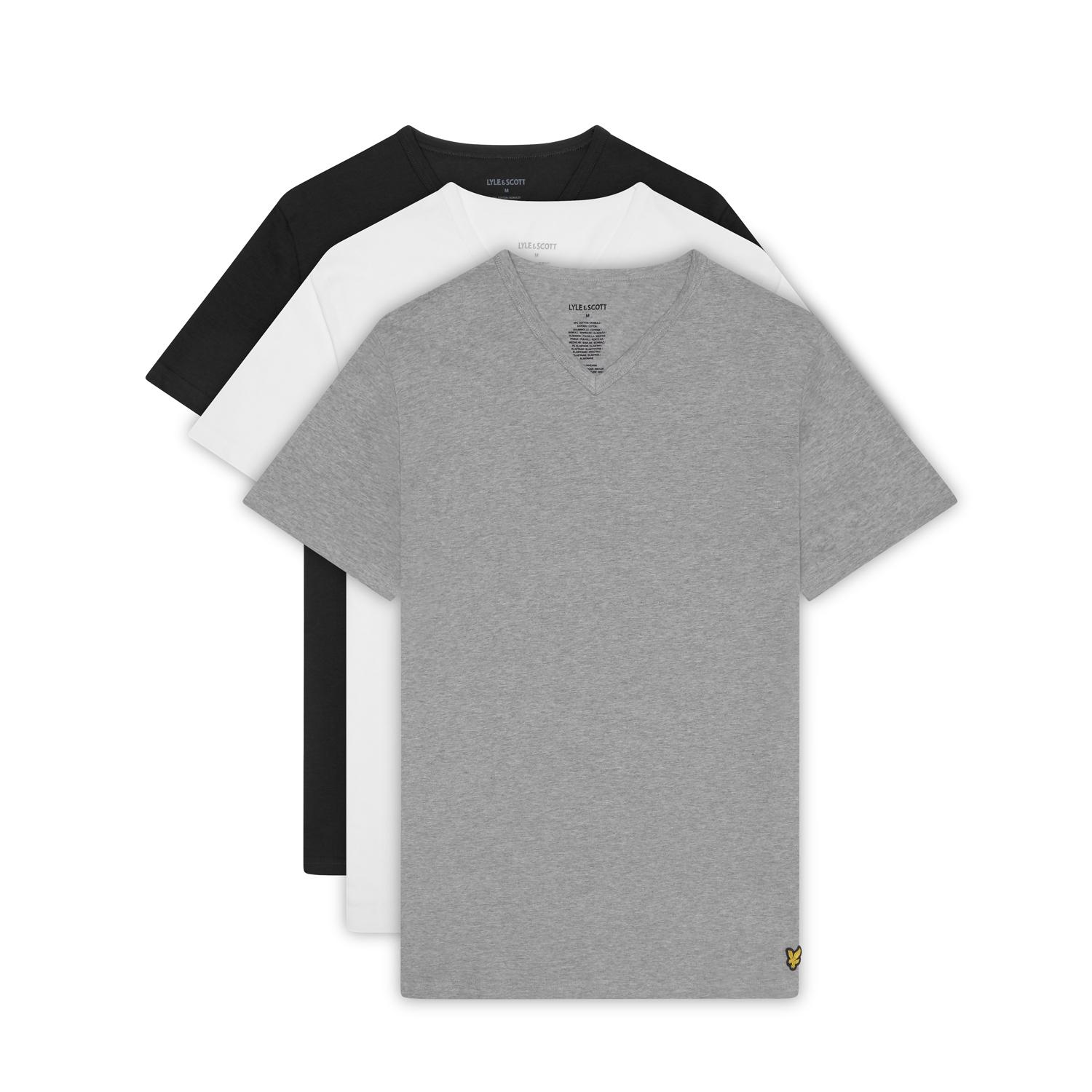 T-shirt a V  Basic (x3)