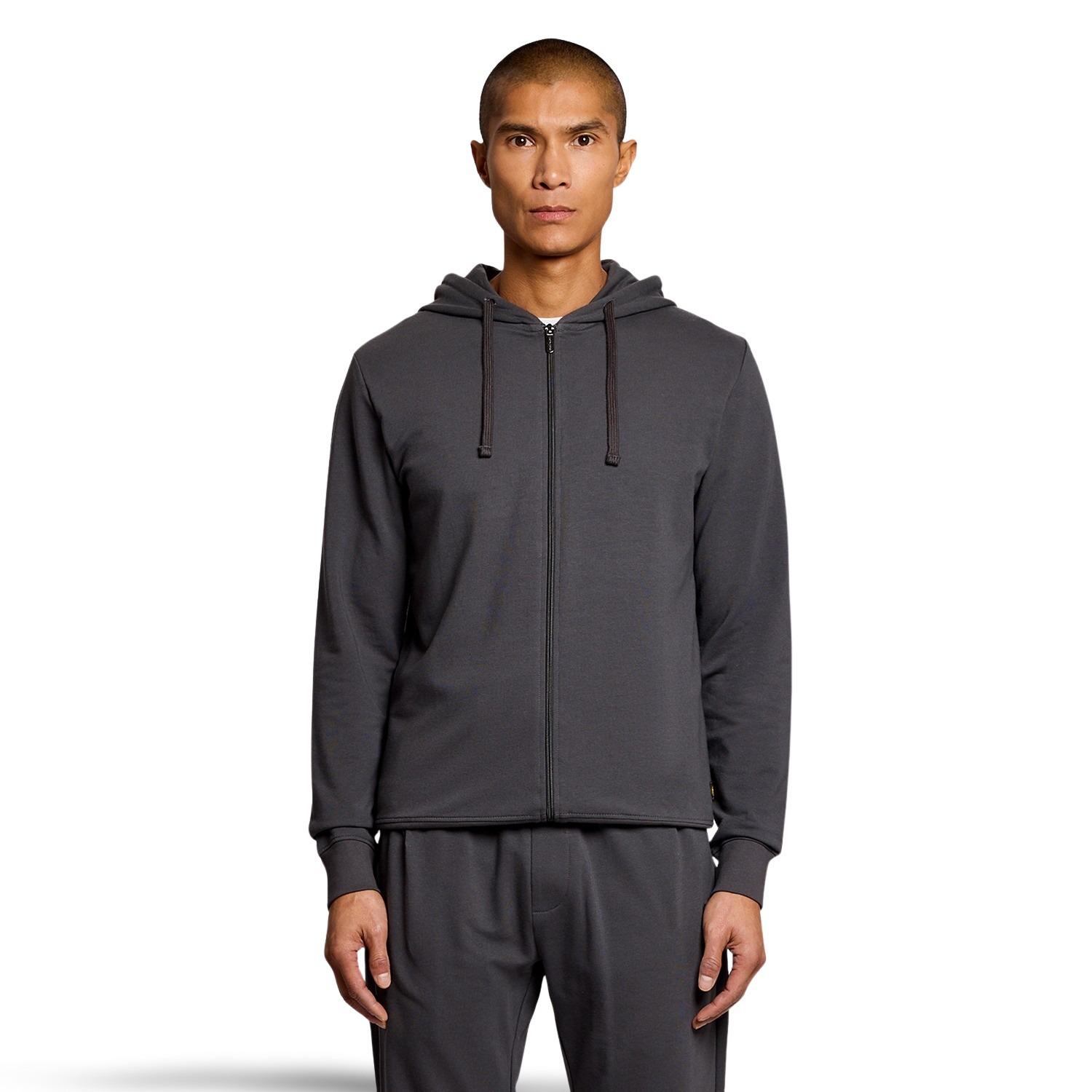 Felpa con cerniera a cappuccio