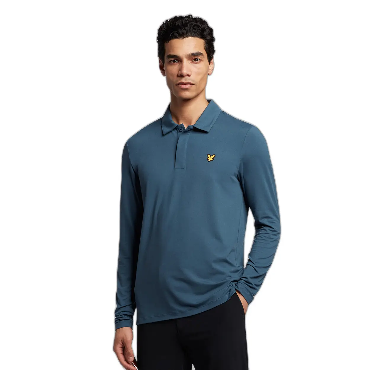 Langärmeliges Poloshirt mit Knopfleiste Lyle & Scott