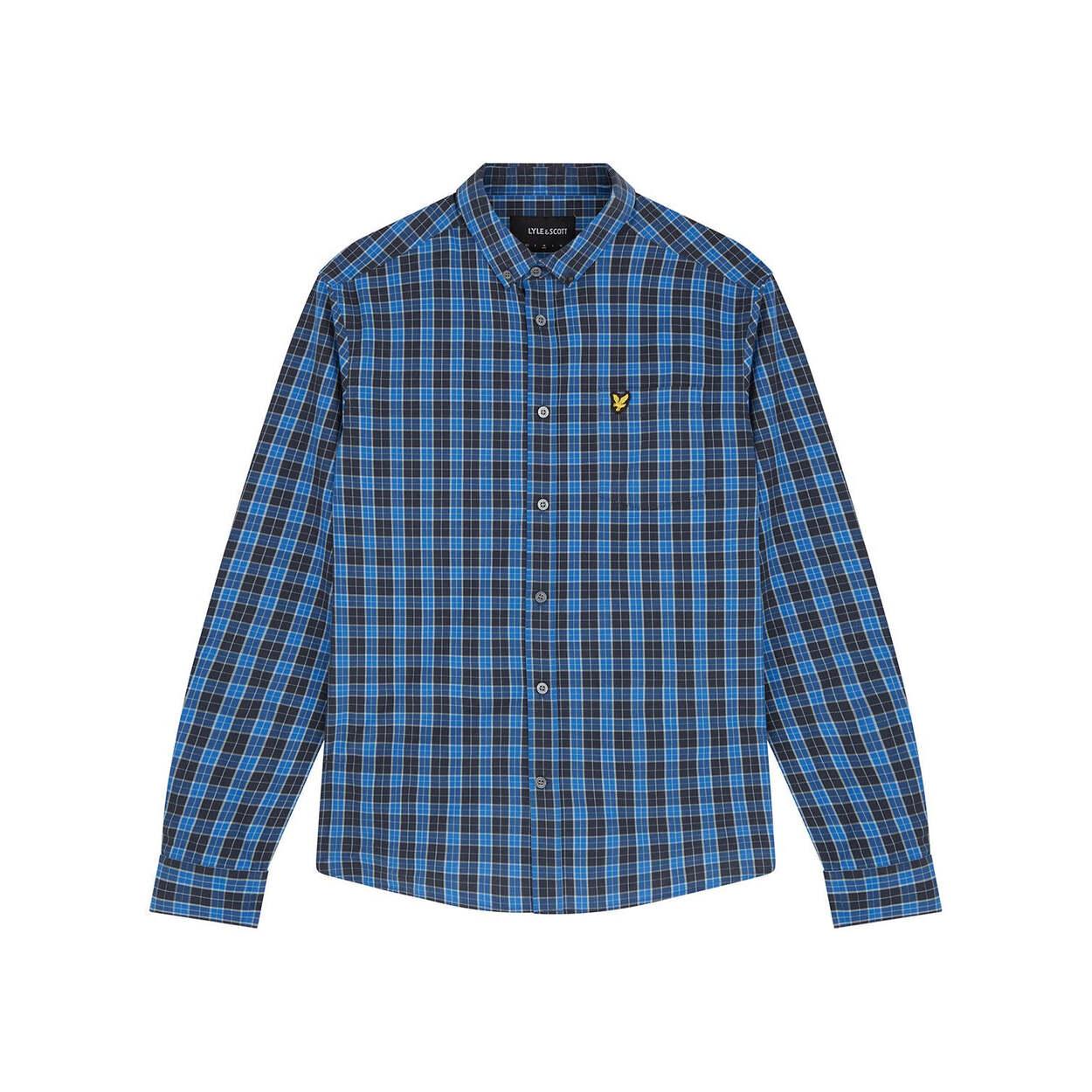 5059775280181 - Kariertes Hemd mit langen Ärmeln aus Popeline Checked Poplin