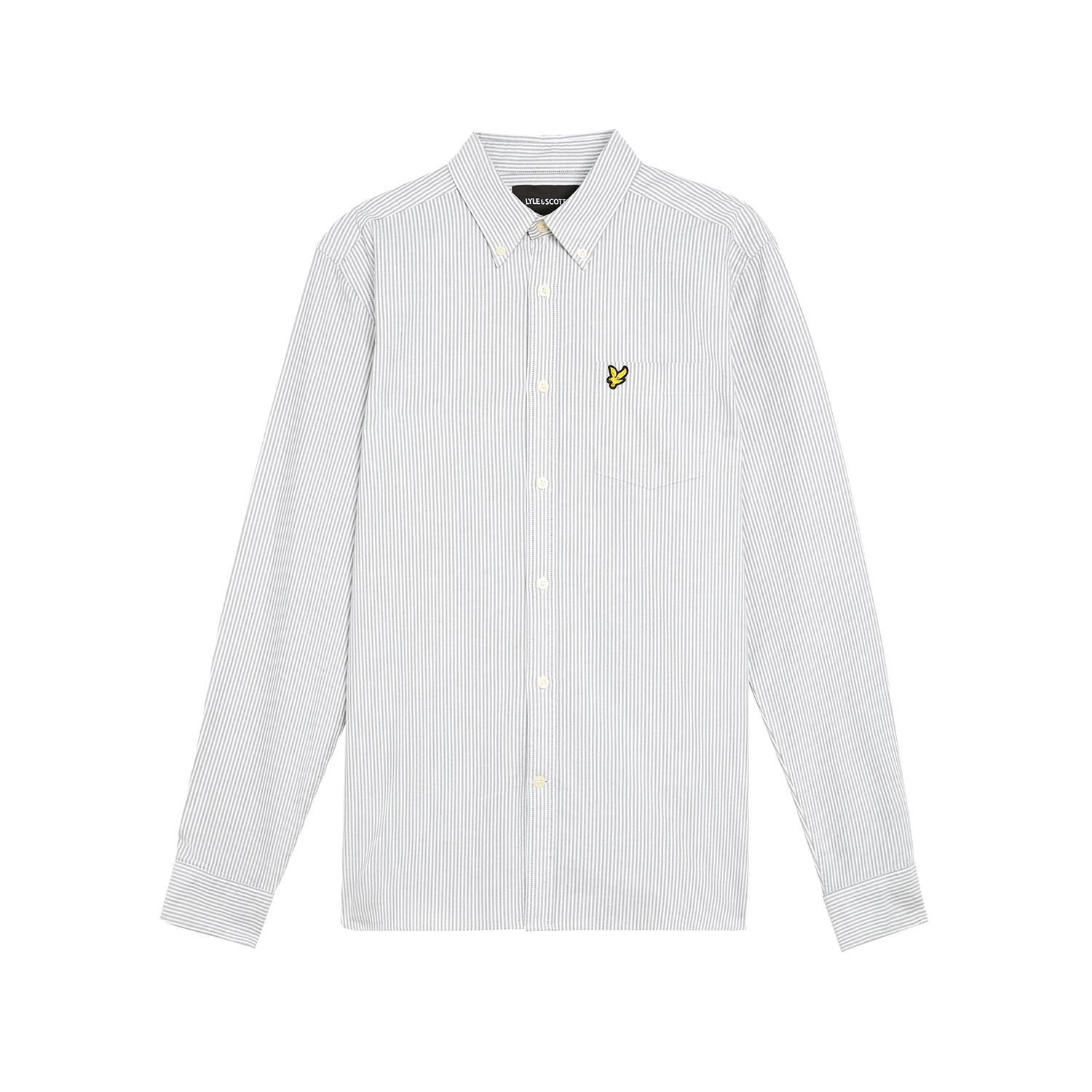 Camicia a maniche lunghe a righe  Oxford