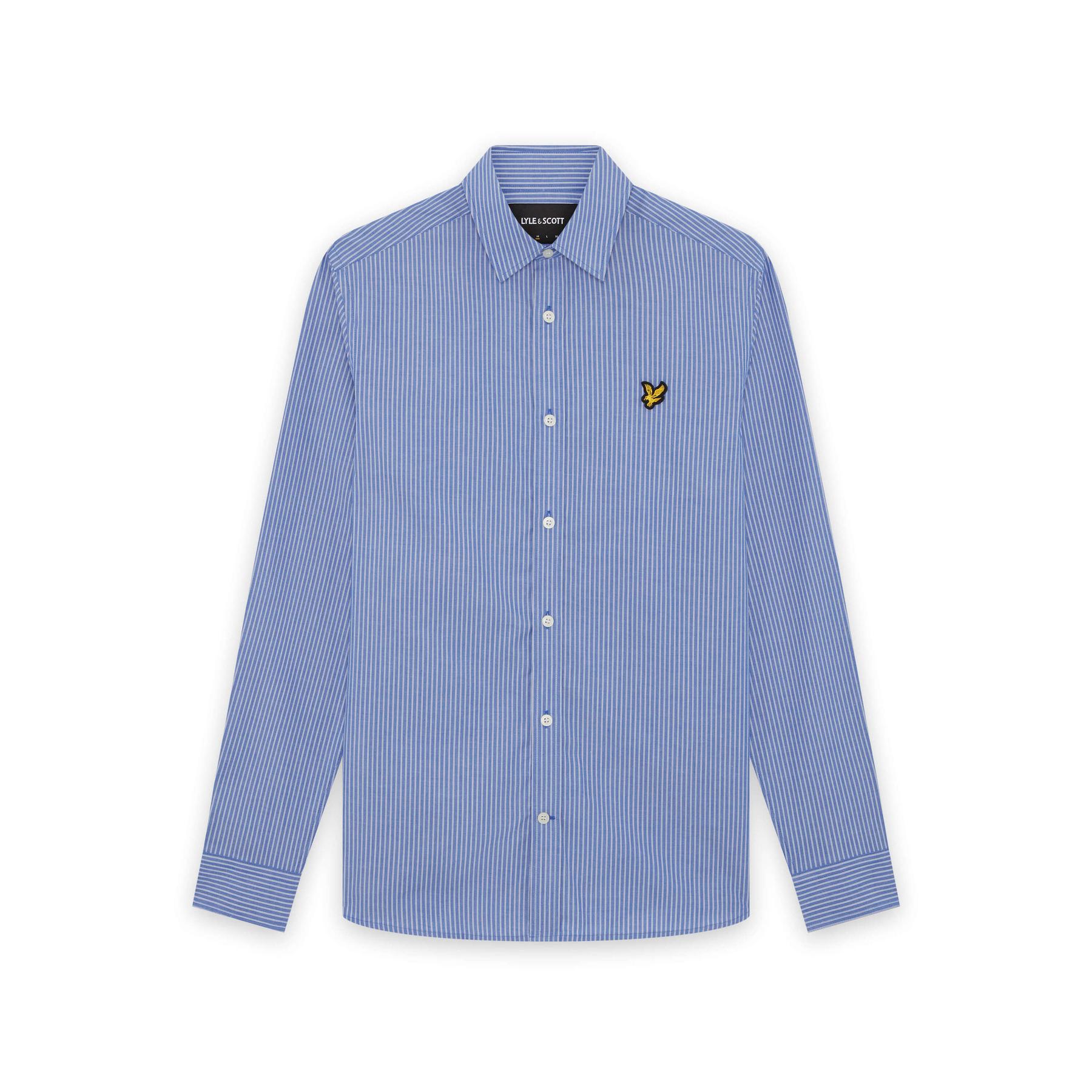 Camicia a maniche lunghe a righe doppie