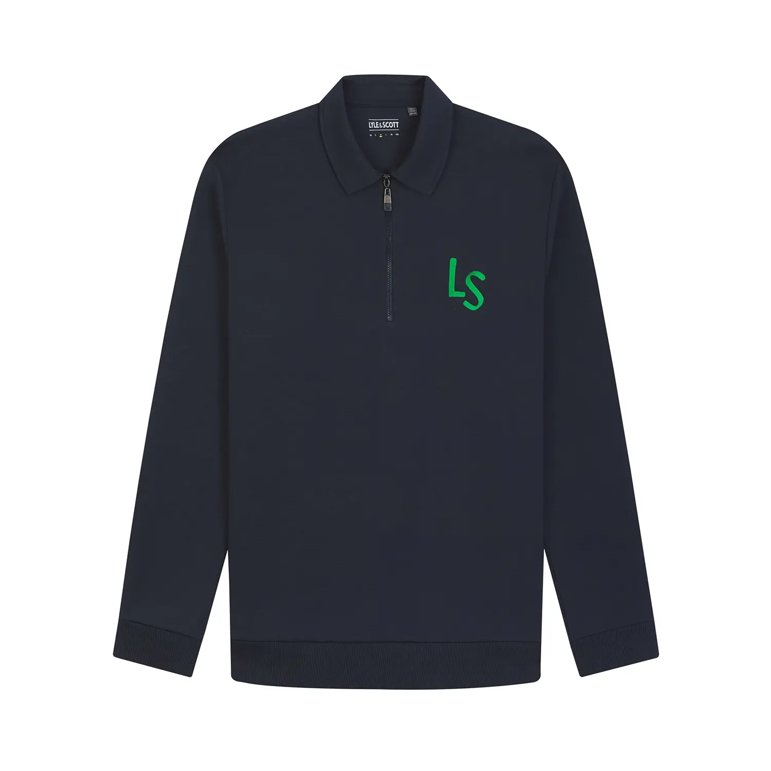 Image of Sweatshirt 1/2 zip Lyle & Scott Logo