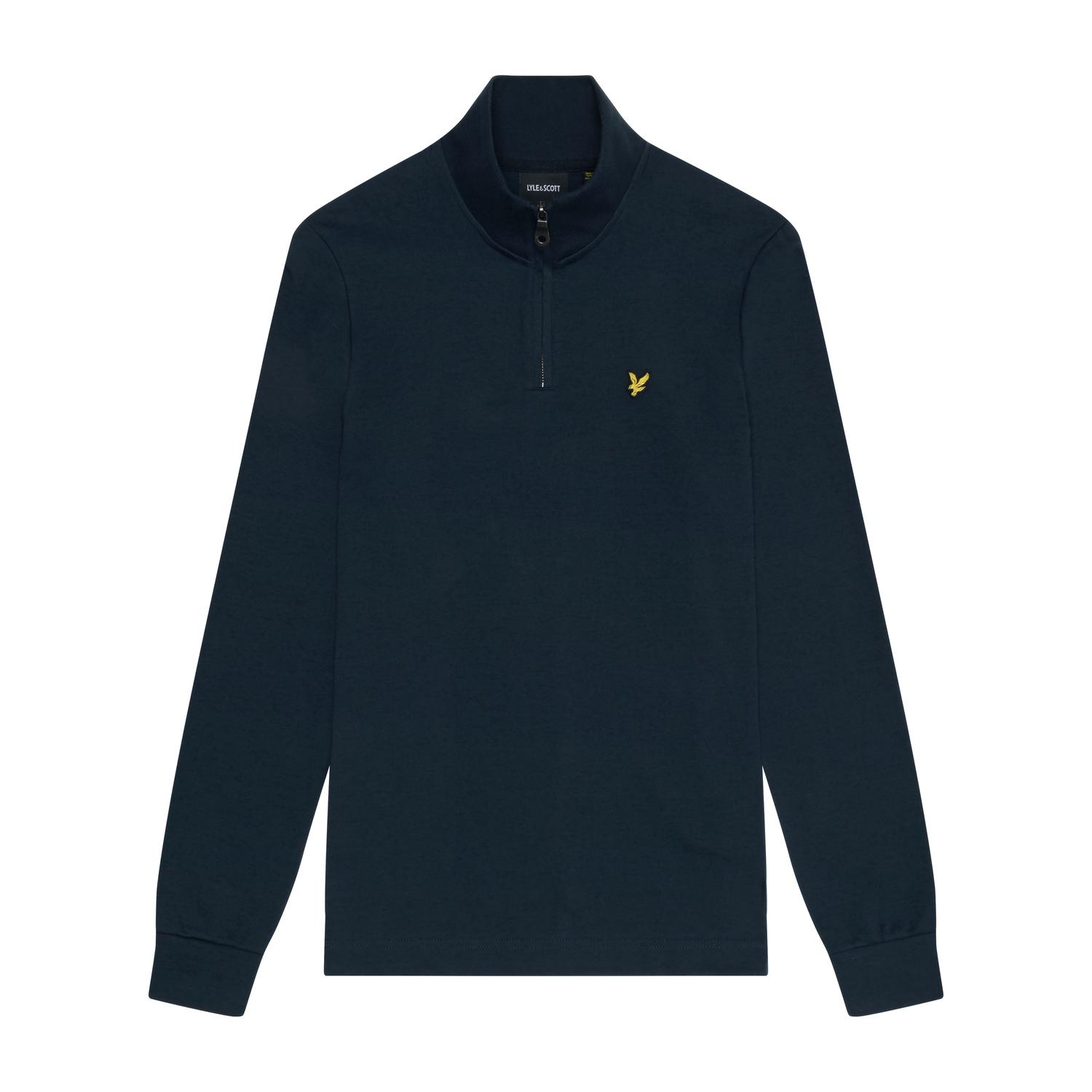 Sweatshirt con zip 1/4 interlock