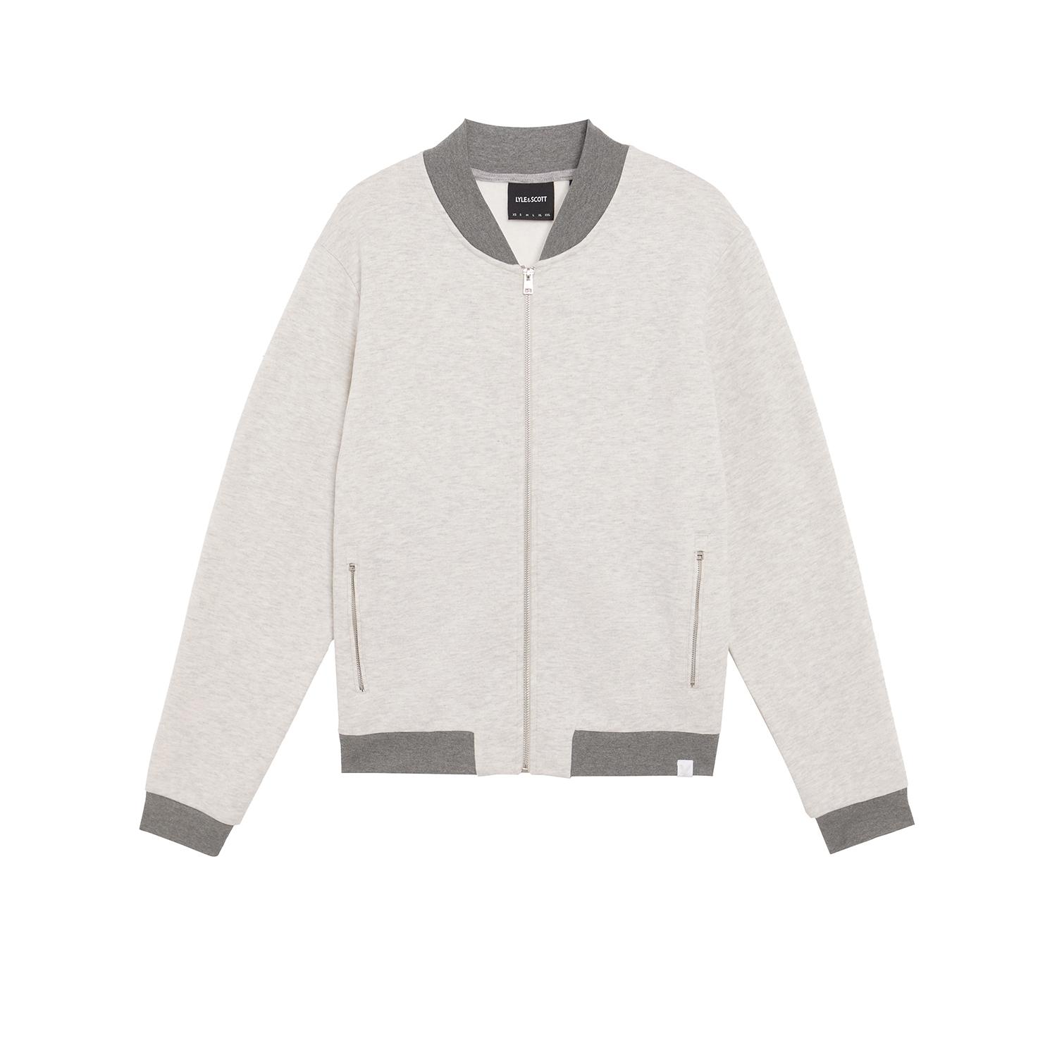 Felpa in jersey half raglan