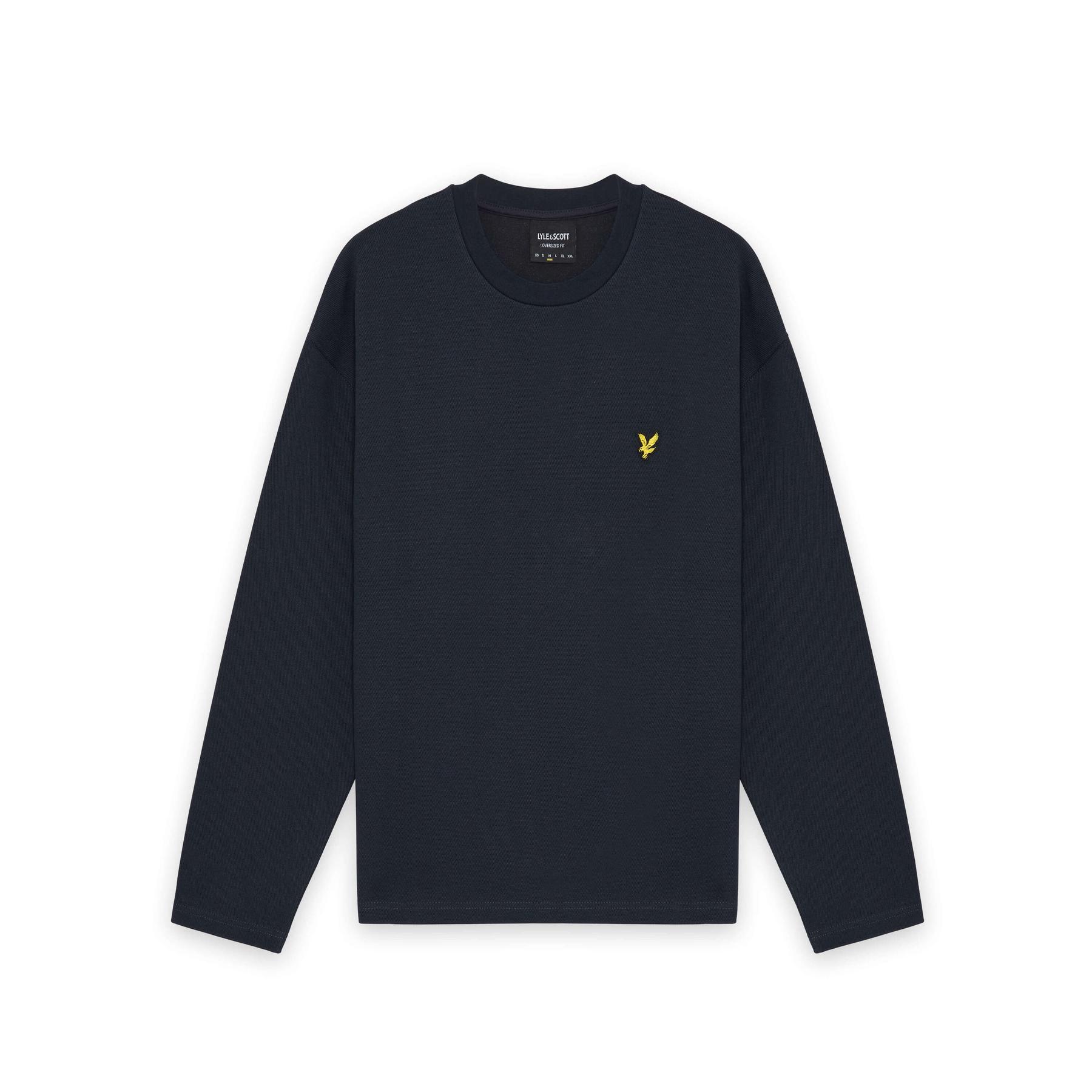 Sweatshirt girocollo in jacquard