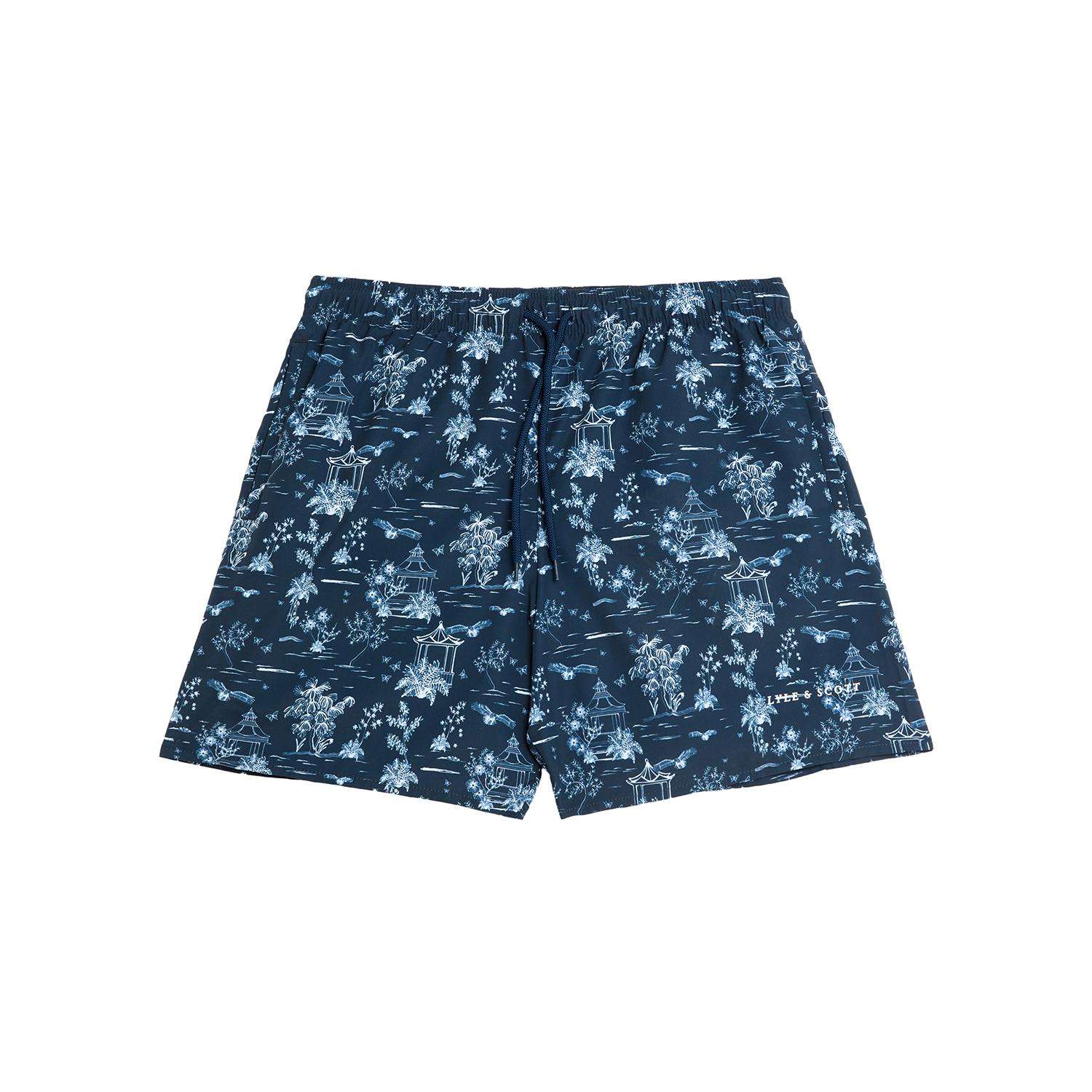 5059775061285 - Badeanzug mit botanischem Gartenmuster Lyle & Scott