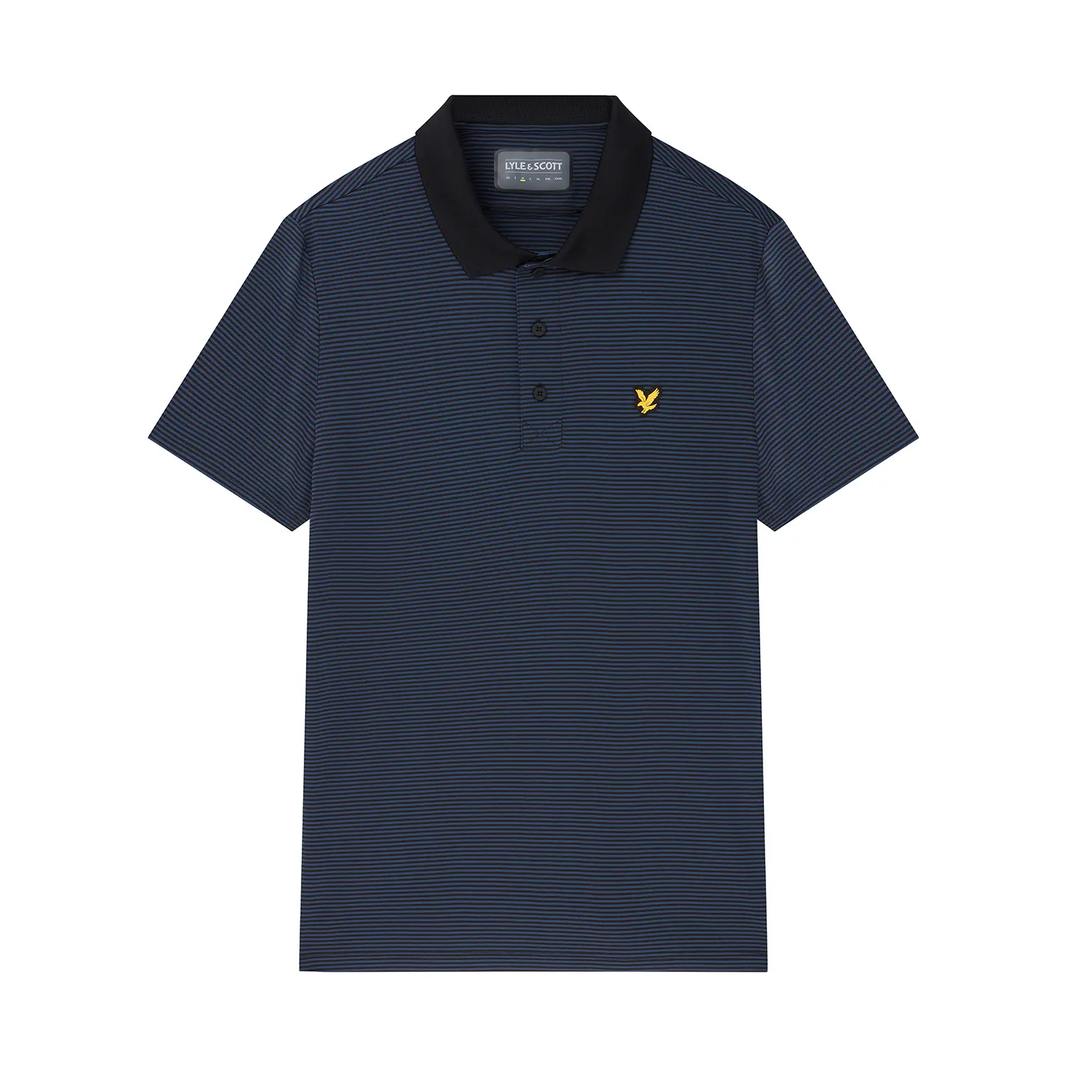 Polo-Shirt mit leichtem Mikrostreifen Lyle & Scott