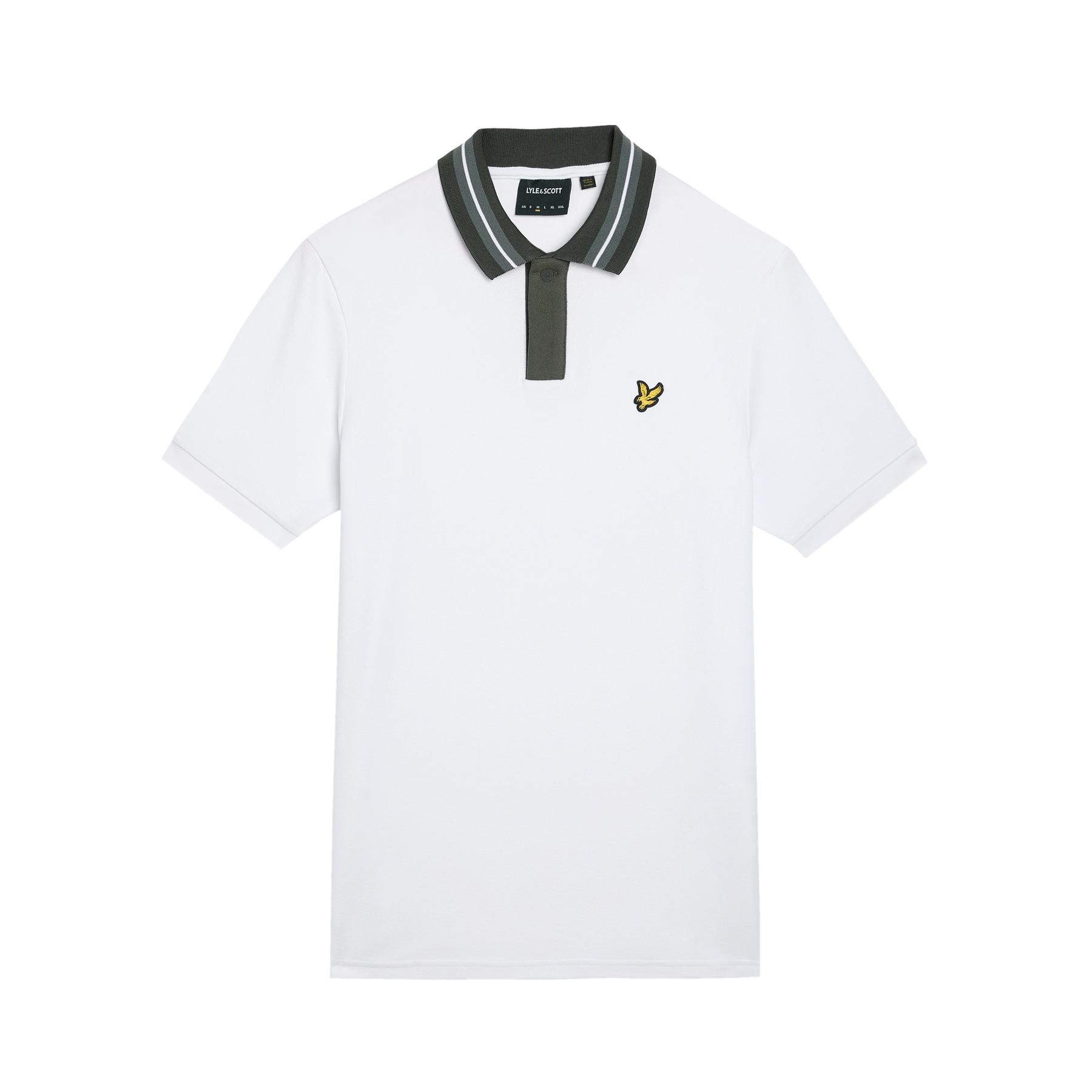 5059775034418 - Polo mit Kontrastbesatz am Kragen Lyle & Scott