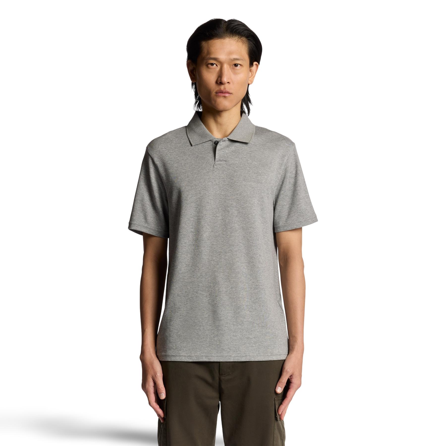 Polo con logo in maglia interlock Lyle & Scott