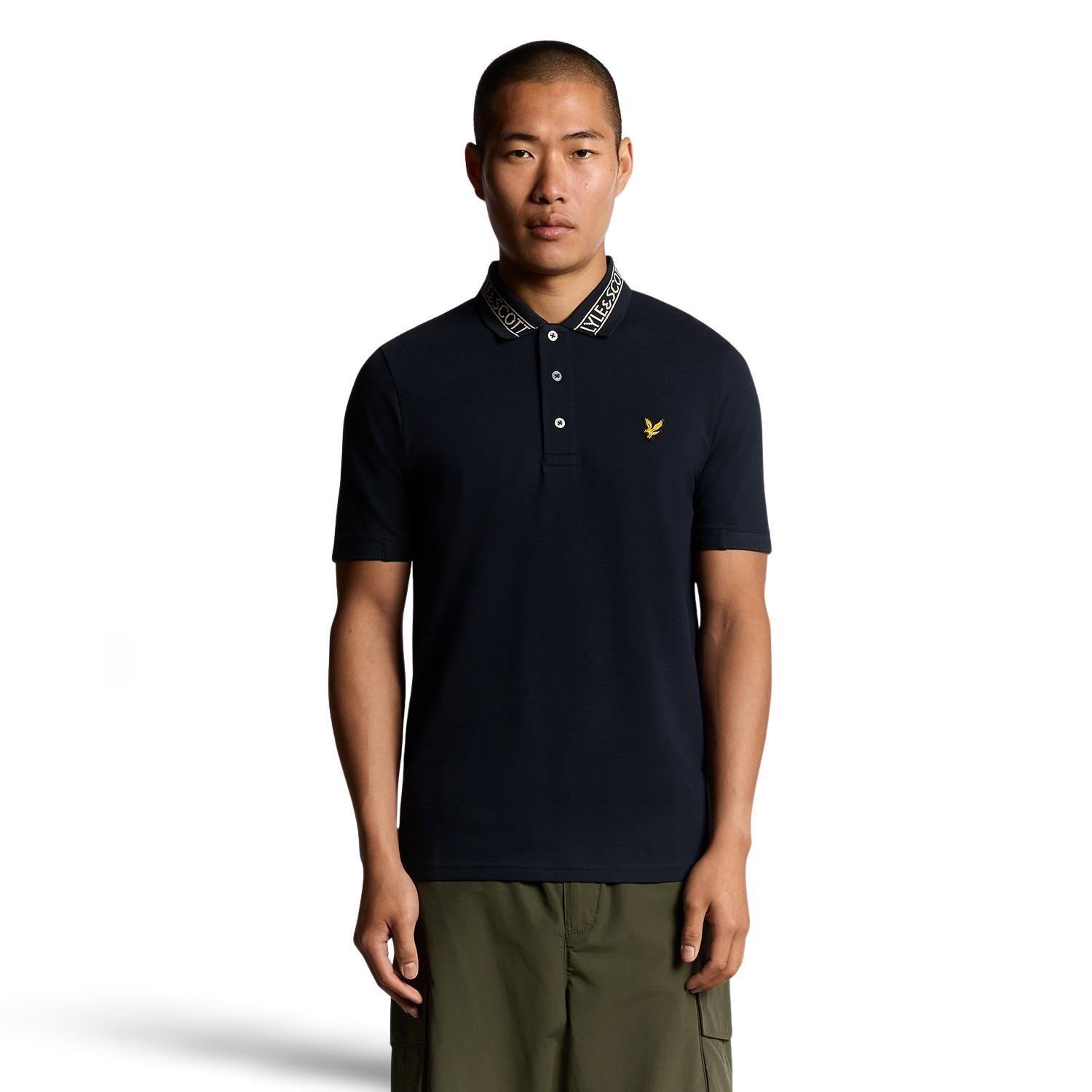 Polo con logo sul colletto