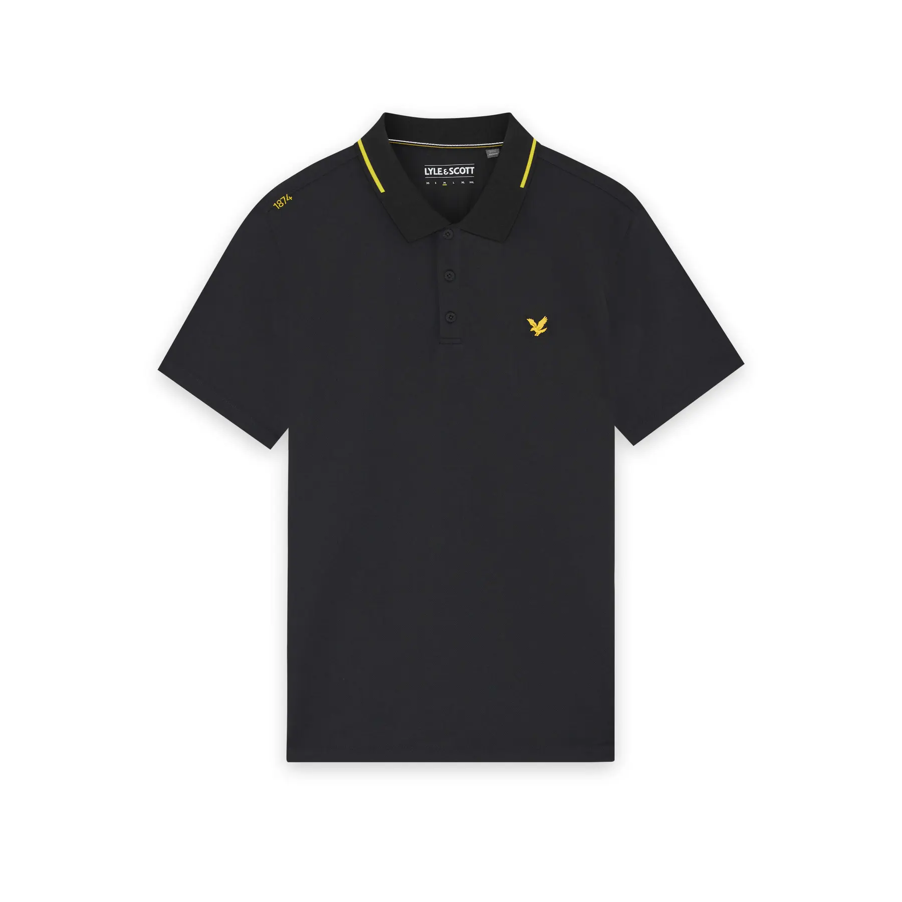 Lyle & Scott Noir Polo Golf 1874 Tipped Tech