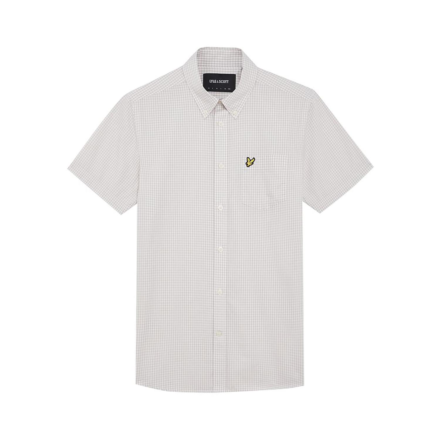 Camicia con logo vichy  Slim Fit