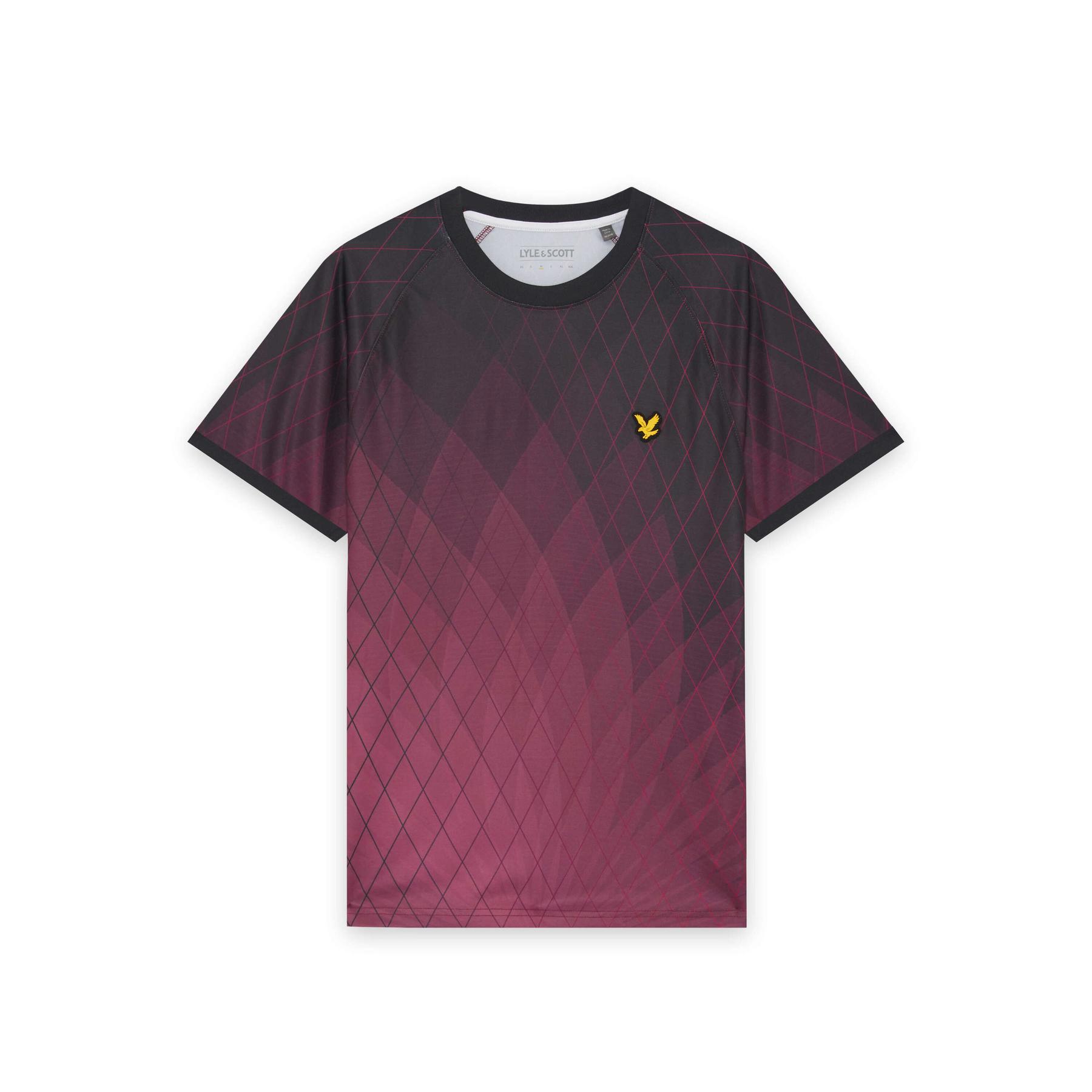 T-shirt calcio stampato geometrico Lyle & Scott