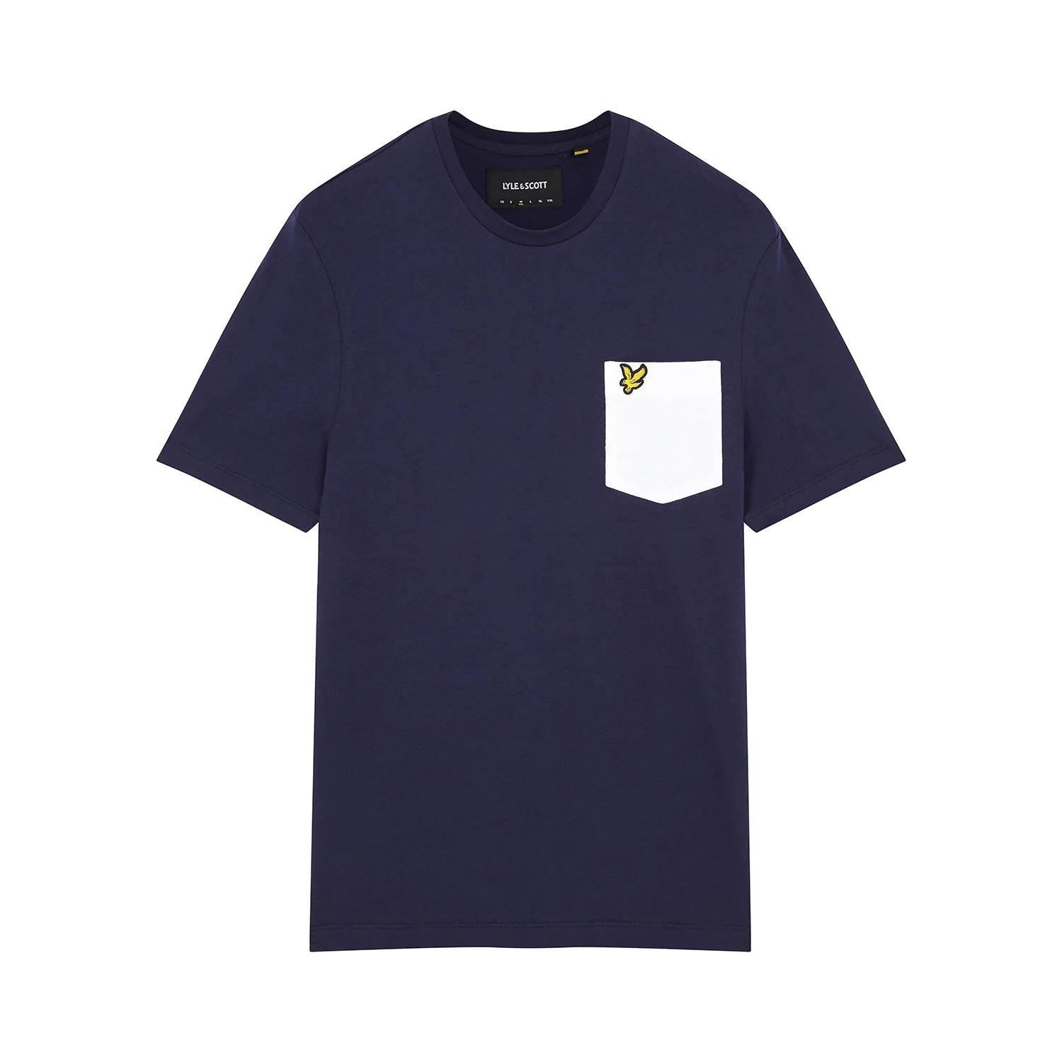 5054783977573 - T-Shirt mit kontrastierender Tasche Lyle & Scott