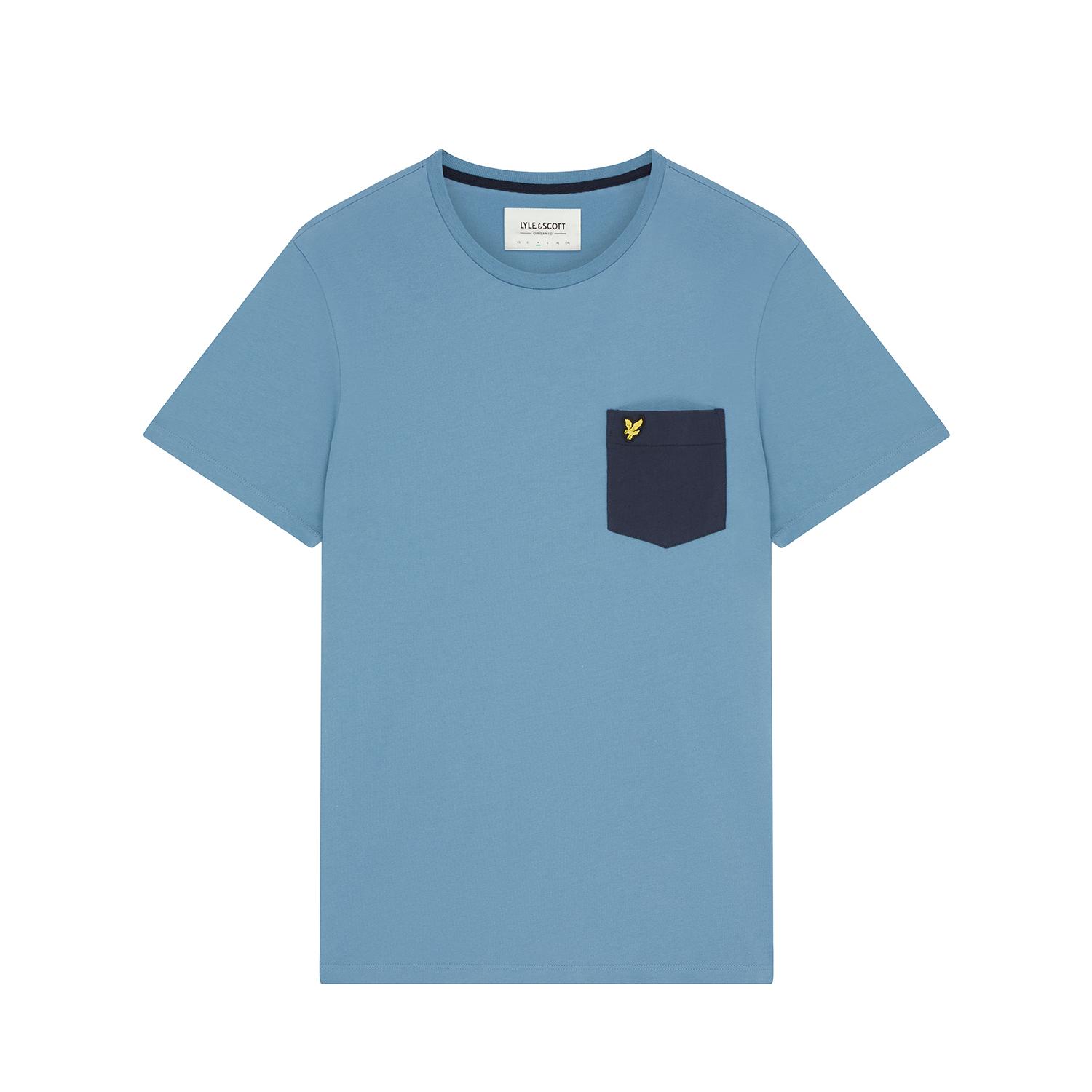 5059775393218 - T-Shirt mit kontrastierender Tasche Lyle & Scott