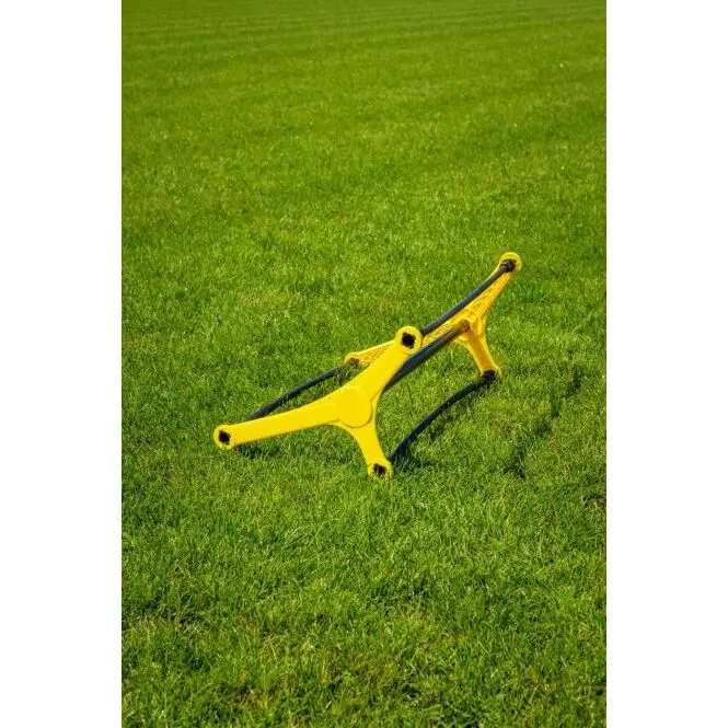 Powershot Haie d'agilité multi-hauteur triangulaire , Jaune, Taille TU