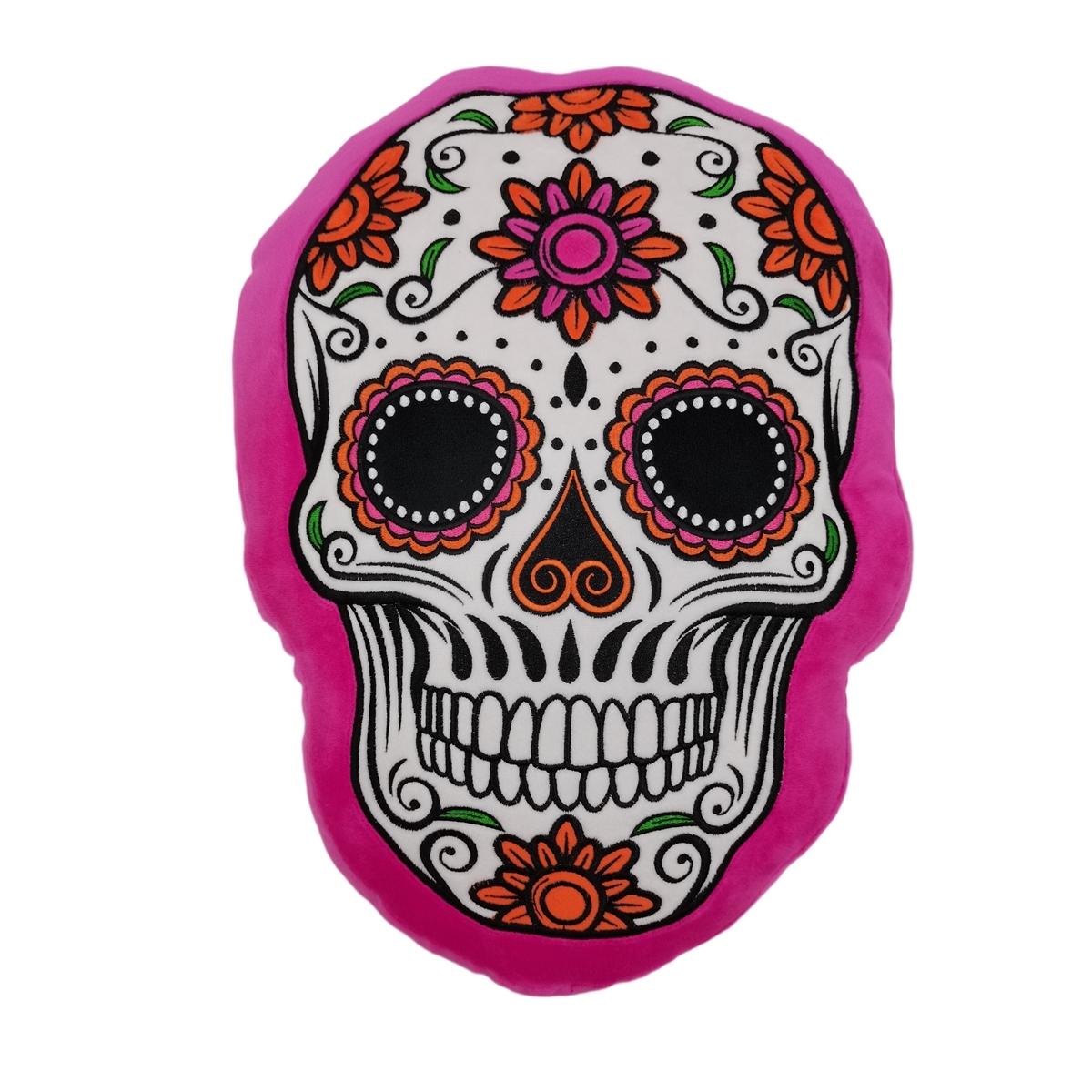 3700043312449 - Totenkopf-Kissenplüsch Design Calaveras Premium édition