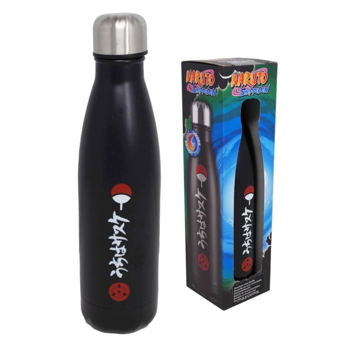 3760167646950 - Isolierte Edelstahl-Trinkflasche für Kinder Naruto Symbole Uchiwa
