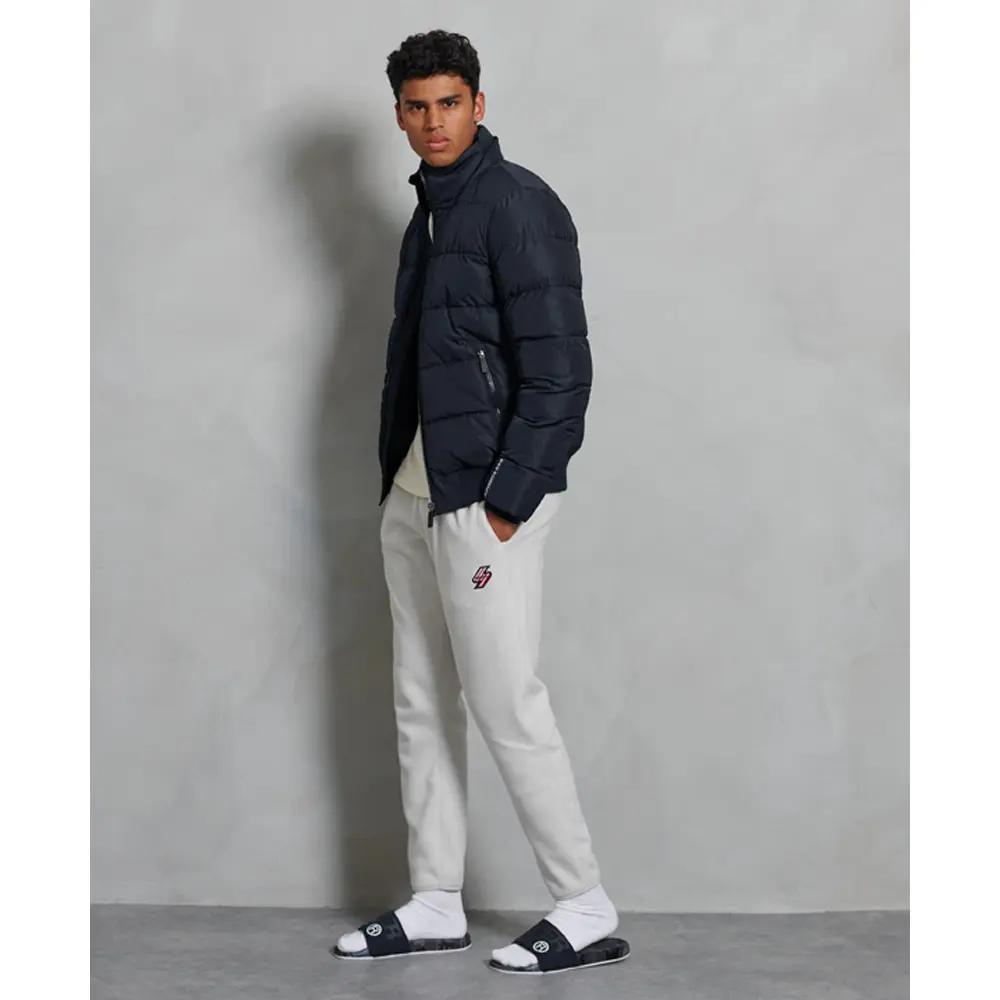 5059046306121 - Mens Track Sport Steppjacke Marineblau - Größe S