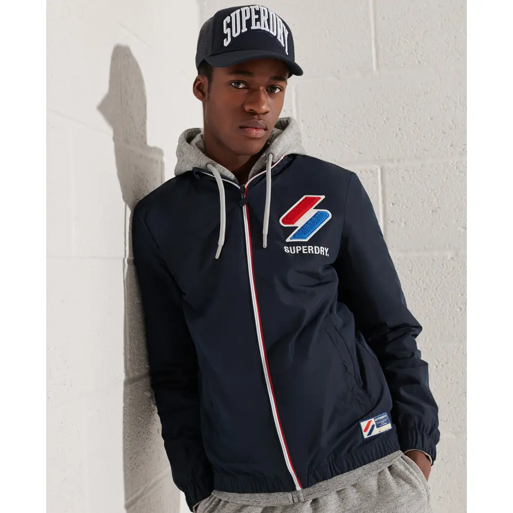 5059046858316 - Mens Track Jacke Marineblau - Größe S