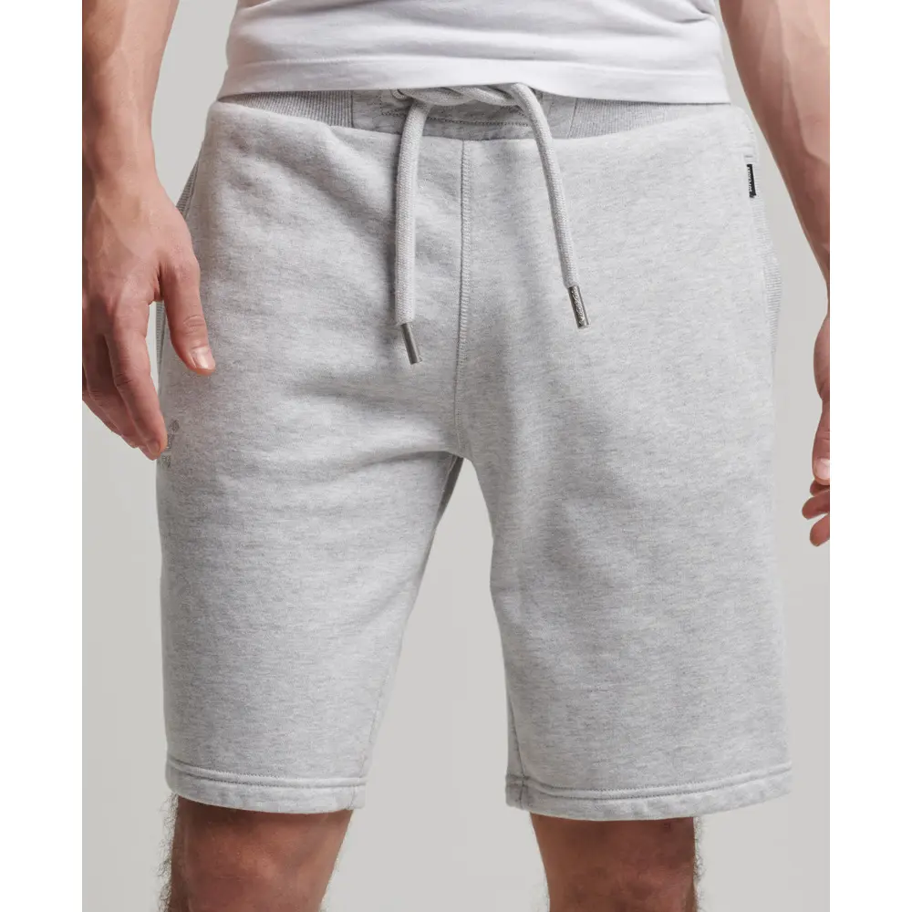 5057847635303 - Mens Jersey-Shorts aus Bio-Baumwolle mit Vintage Logo Hellgrau - Größe XL