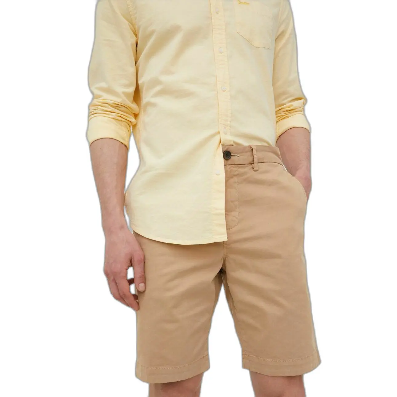 5057847858191 - Herren Core Chinoshorts aus Bio-Baumwolle Braun - Größe 28