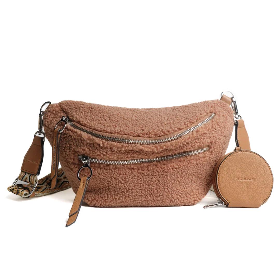 3658541069085 - Doppeltes Taschen-Umhängetäschchen für Damen mit Fleece Mac Alyster