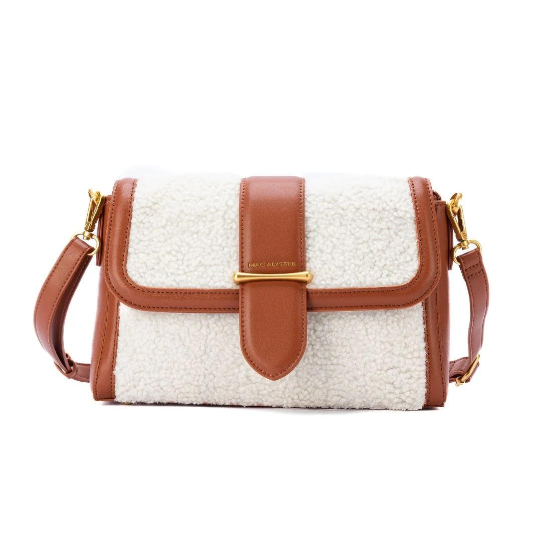 3658541078711 - Rechteckige Umhängetasche mit Klappe für Frauen Frisson