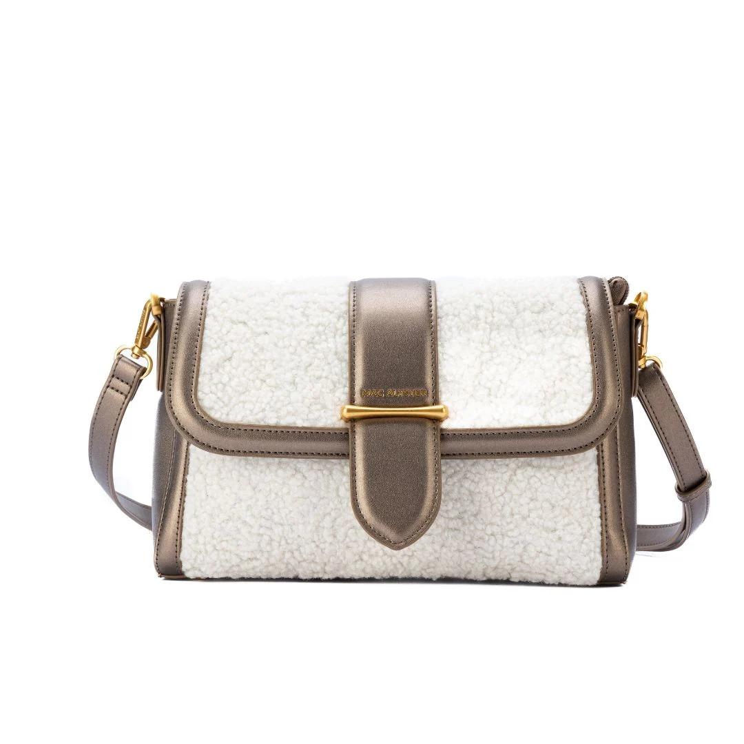 3658541078735 - Rechteckige Umhängetasche mit Klappe für Frauen Frisson