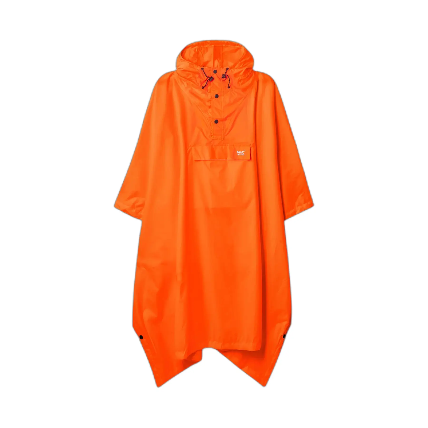 Mac In A Sac Unisex Orange Waterproof Poncho