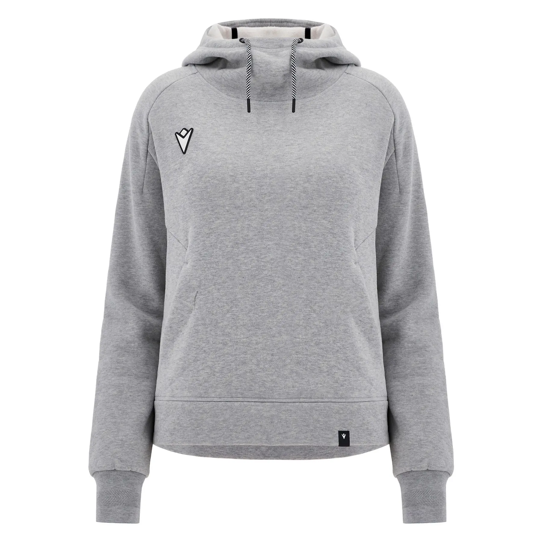 Macron Women's Gris Hooded Sweatshirt Fce Inari
