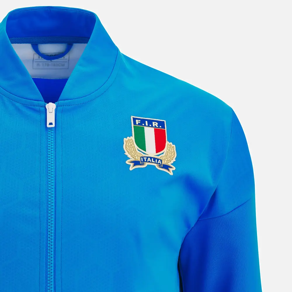 Veste Imperméable Officielle Rugby World Cup 2023 Macron – Adulte Bleu – Soutenez Les Bleus Avec Style (Taille S)